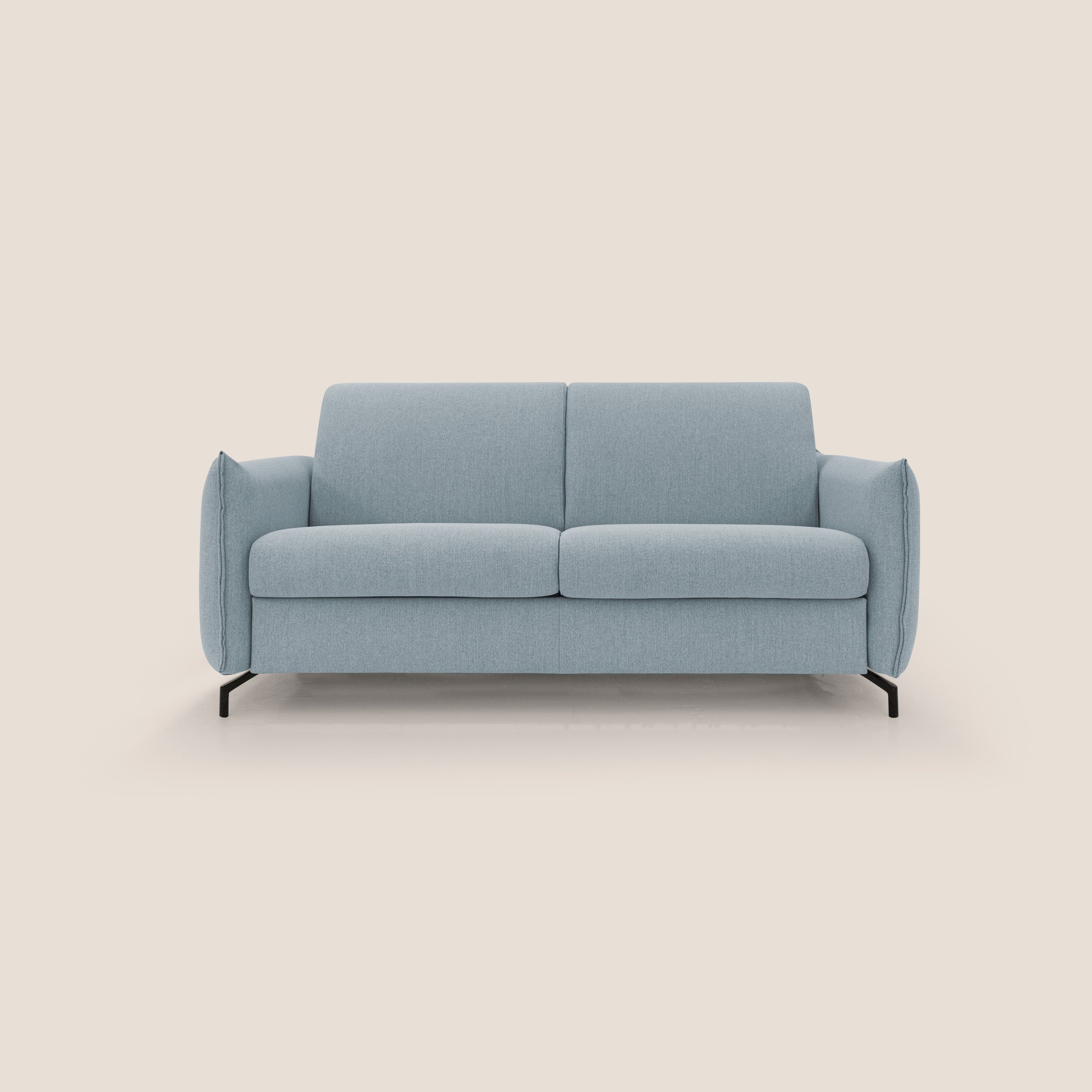 Scarlet divano letto in tessuto misto cotone impermeabile T19 carta da zucchero - divani.store