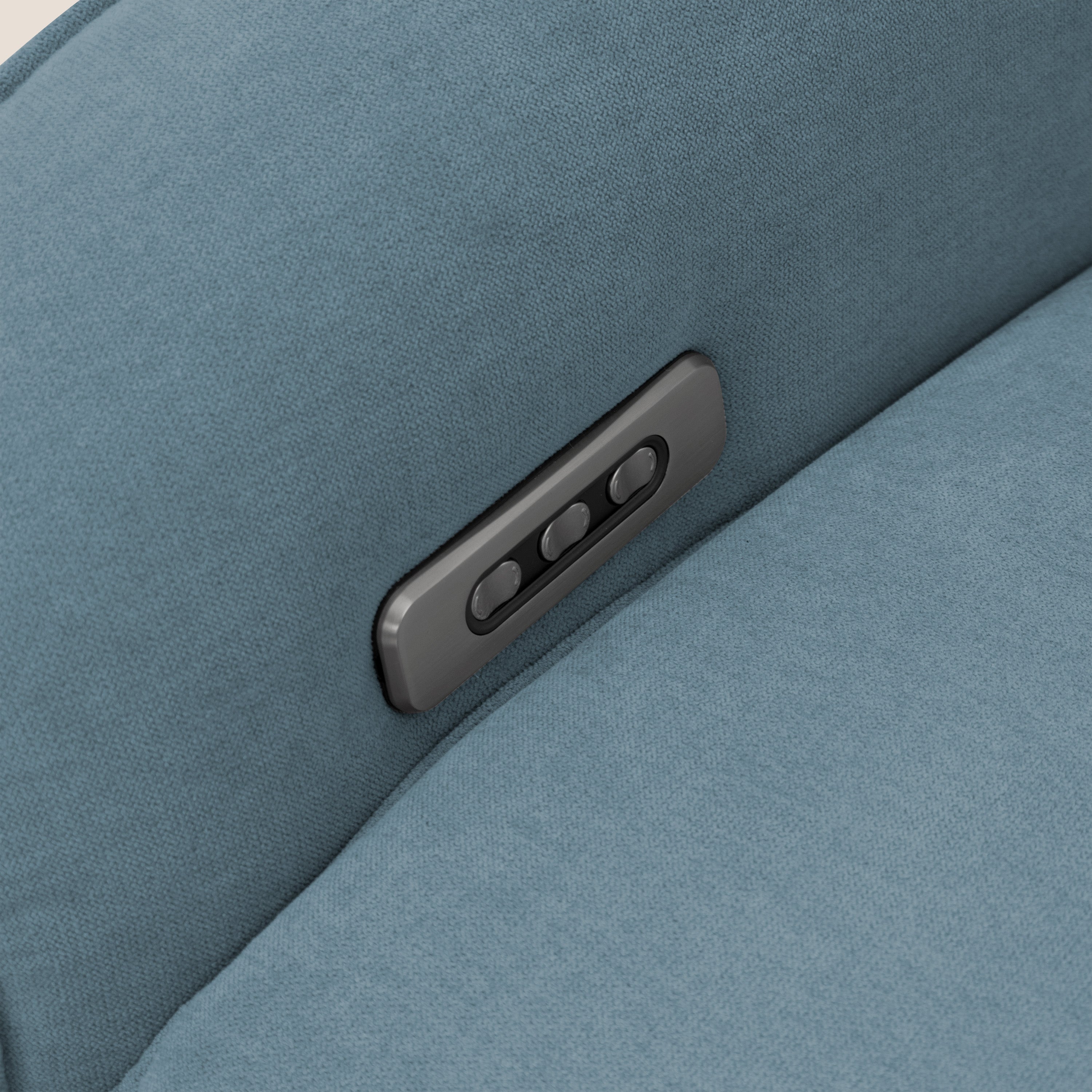 EVA Poltroncina RELAX in morbido tessuto impermeabile T02 carta da zucchero - divani.store