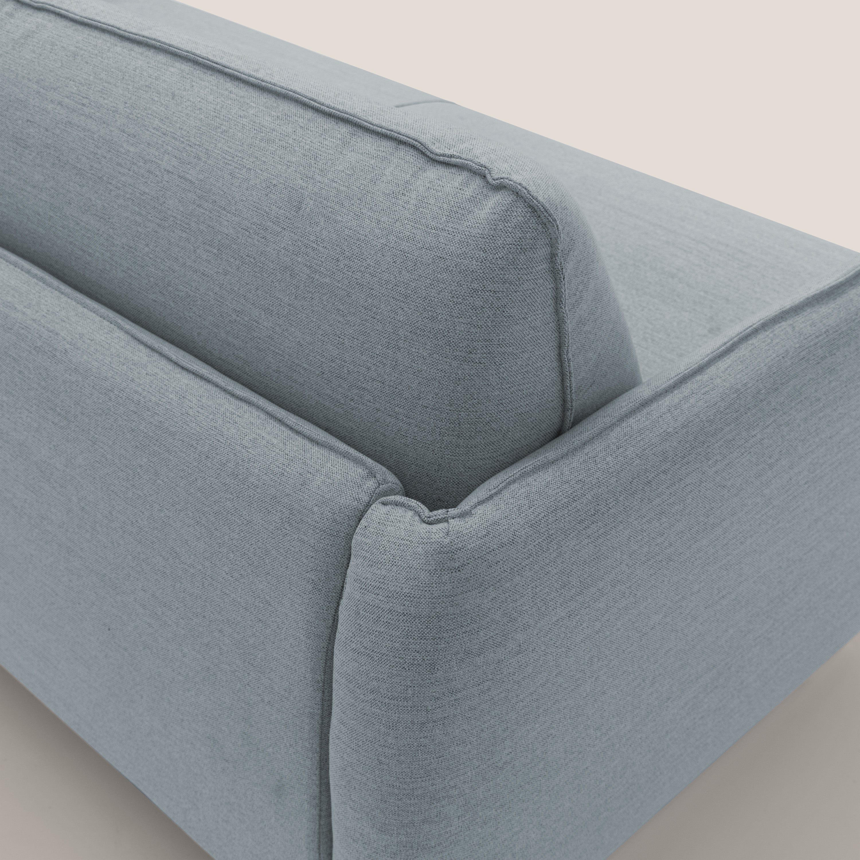 Texas Divano letto matrimoniale moderno in tessuto impermeabile T19 carta da zucchero - divani.store