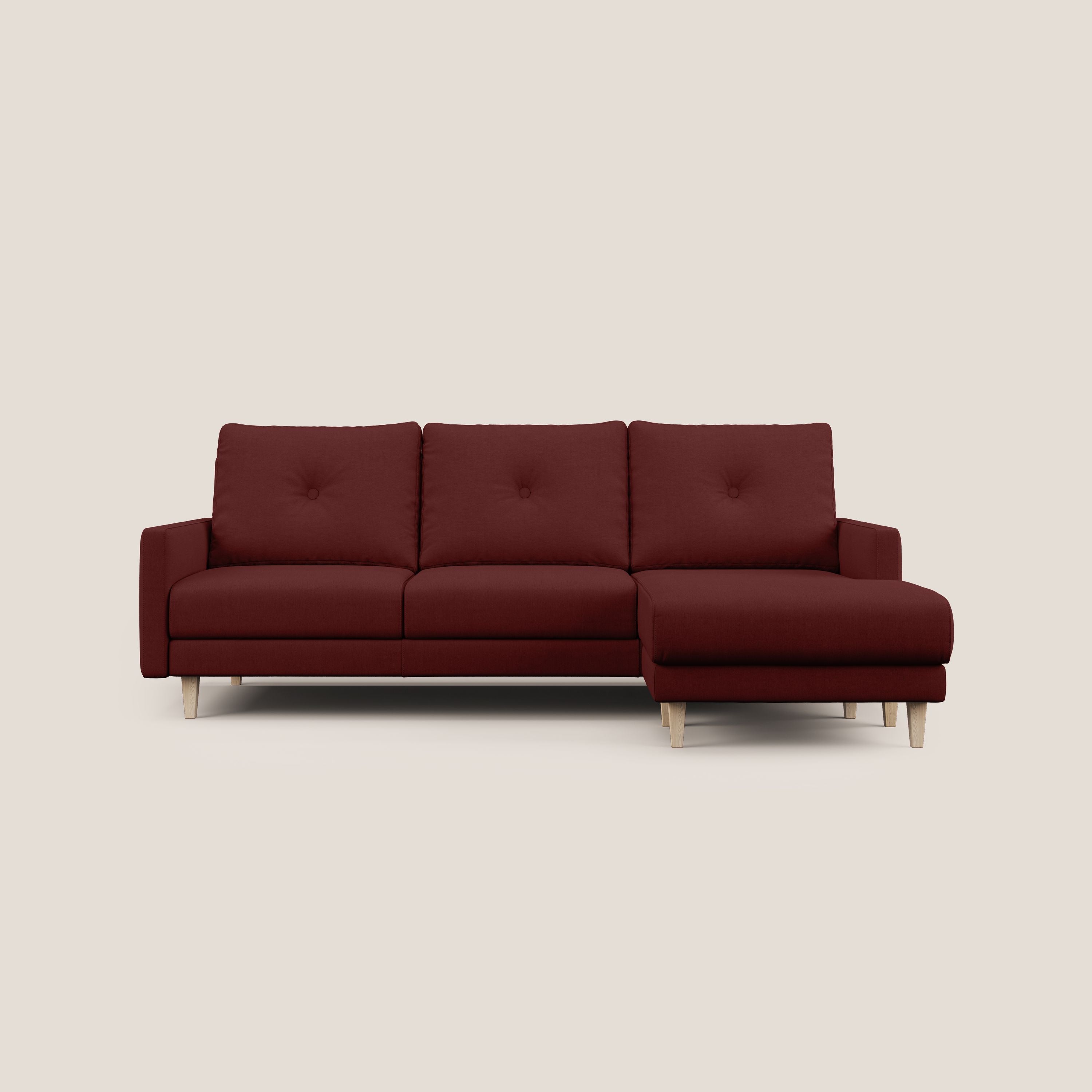Matisse Divano angolare con sedute scorrevoli in tessuto morbido smacchiabile T17 - divani.store
