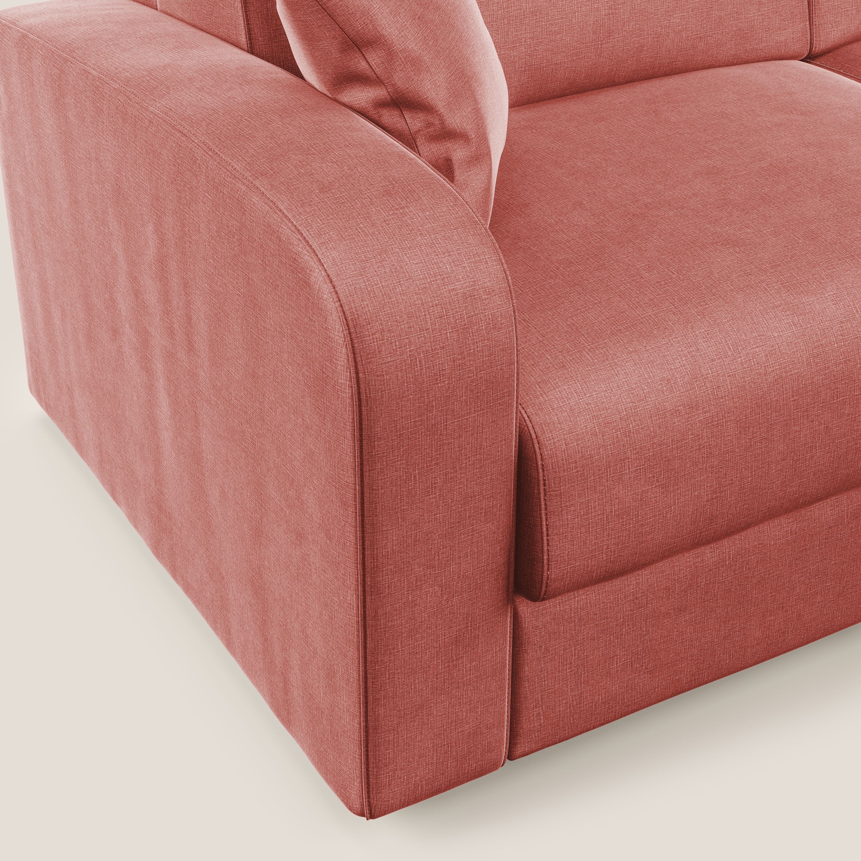 Lebron Divano letto matrimoniale in velluto morbido T01 salmone - divani.store