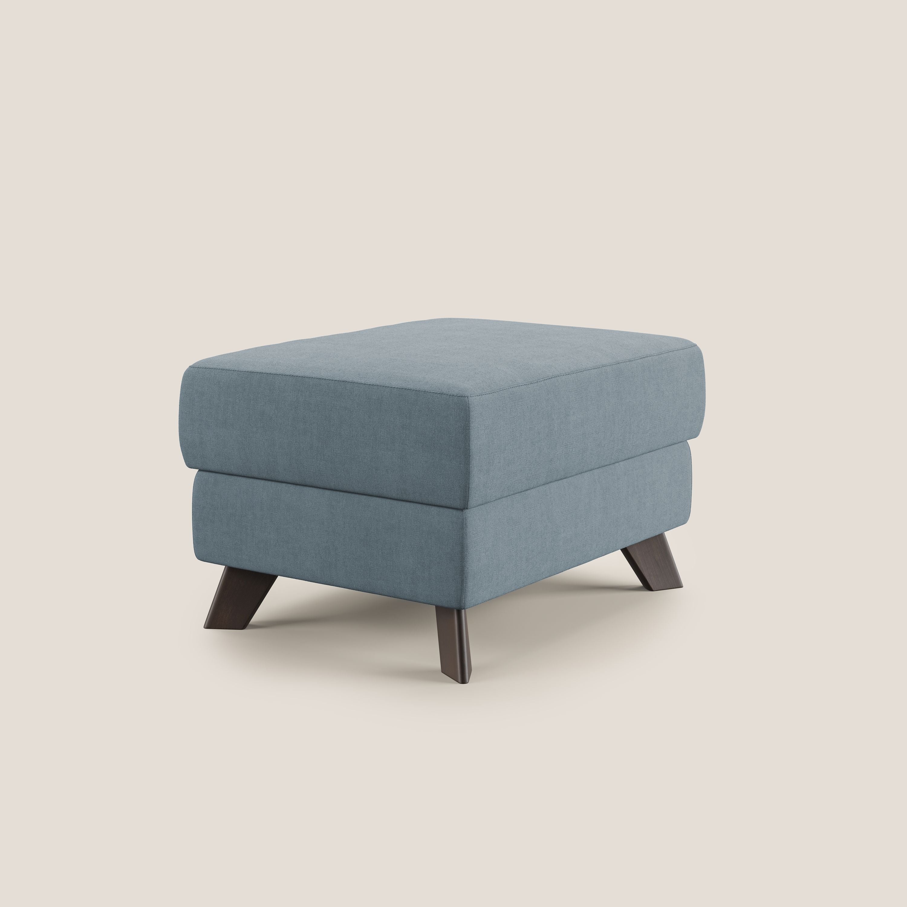 Moon Pouf contenitore e piedini alti in tessuto morbido impermeabile T02 carta da zucchero - divani.store