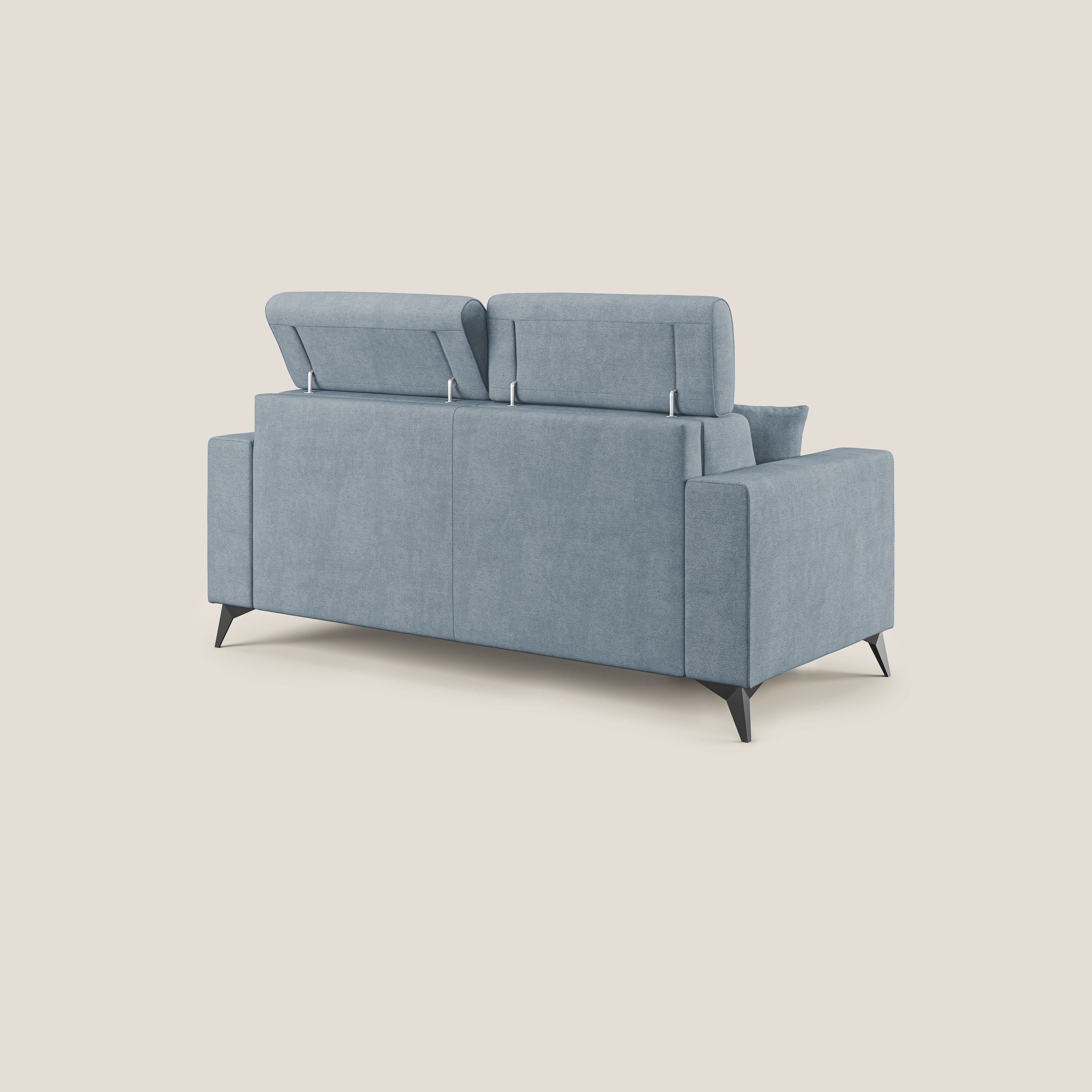 Pegaso divano letto con poggiatesta reclinabili e rivestimento T02 carta da zucchero - divani.store