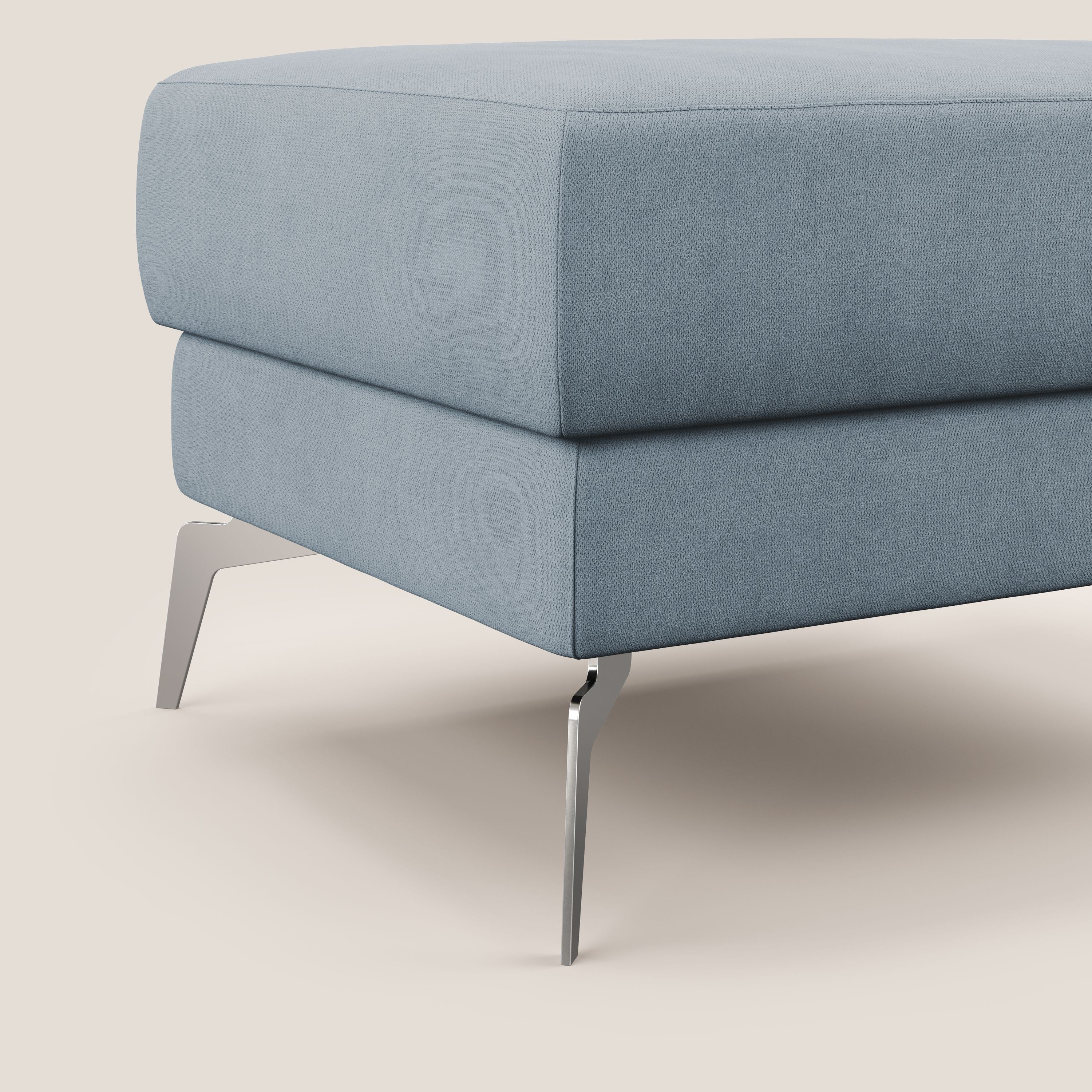 Star Pouf con piedini alti in tessuto impermeabile T02 carta da zucchero - divani.store