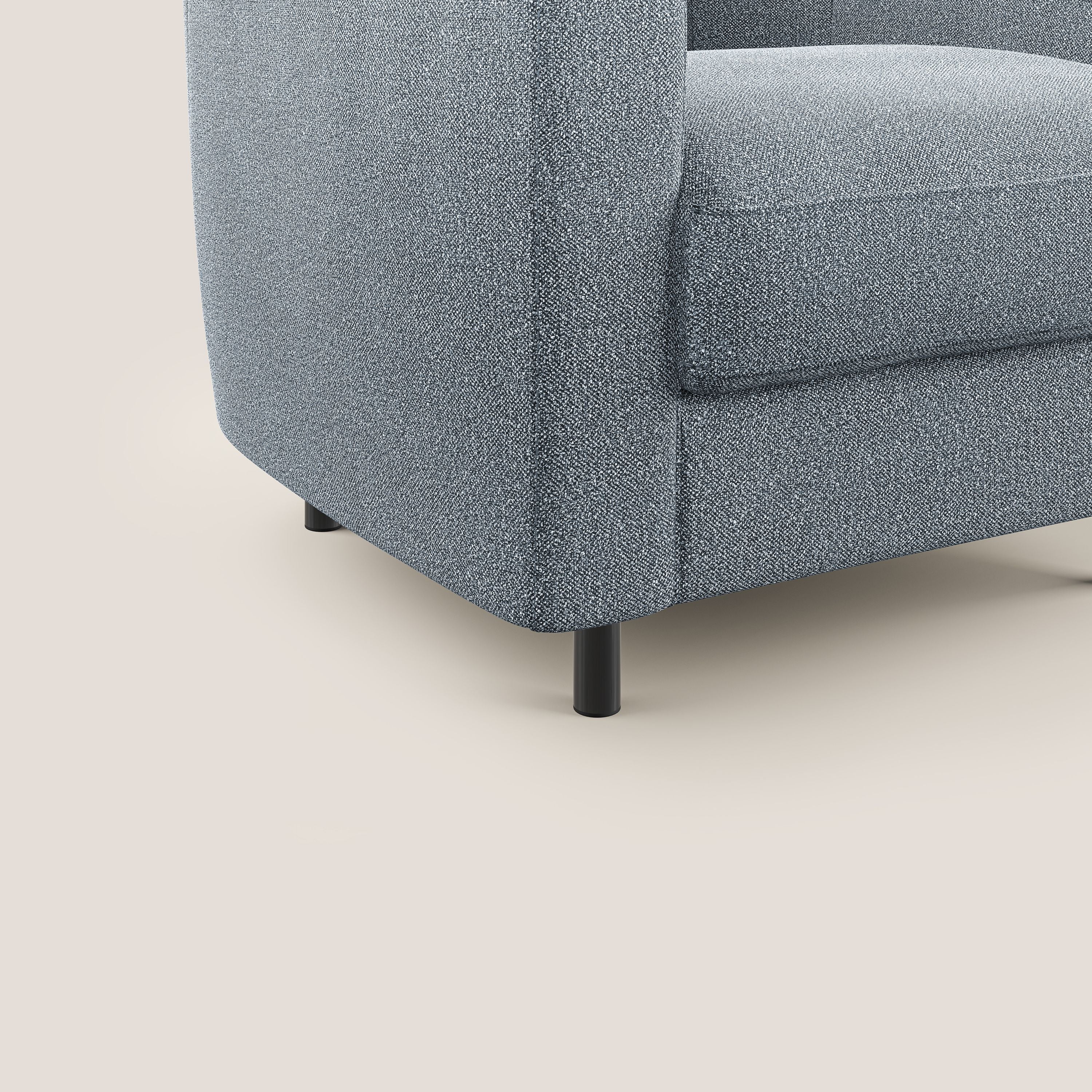 Pandora Poltroncina in morbido tessuto bouclé impermeabile T07 carta da zucchero - divani.store