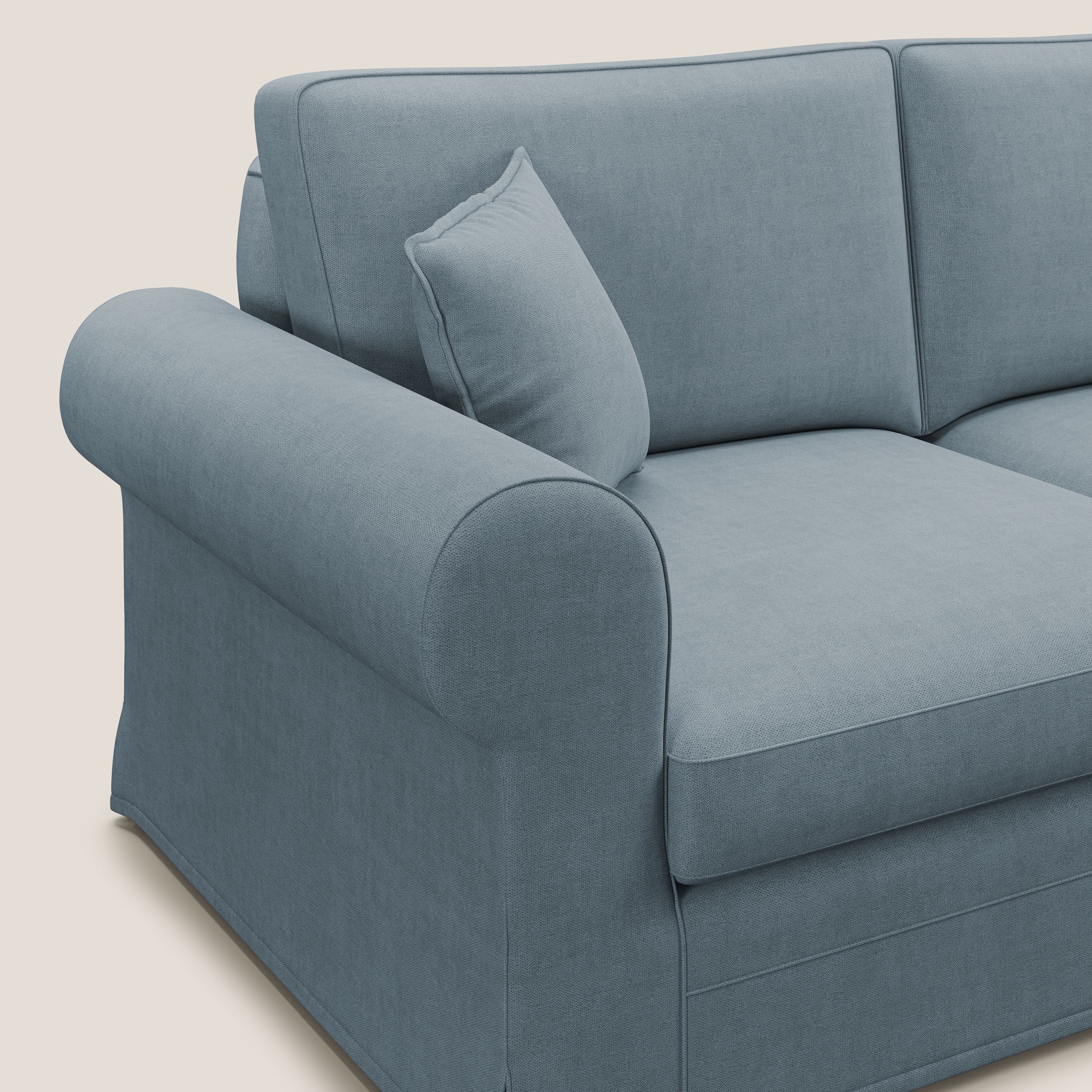 Lady divano classico in piuma d'oca realizzato con tessuto impermeabile T02 carta da zucchero - divani.store