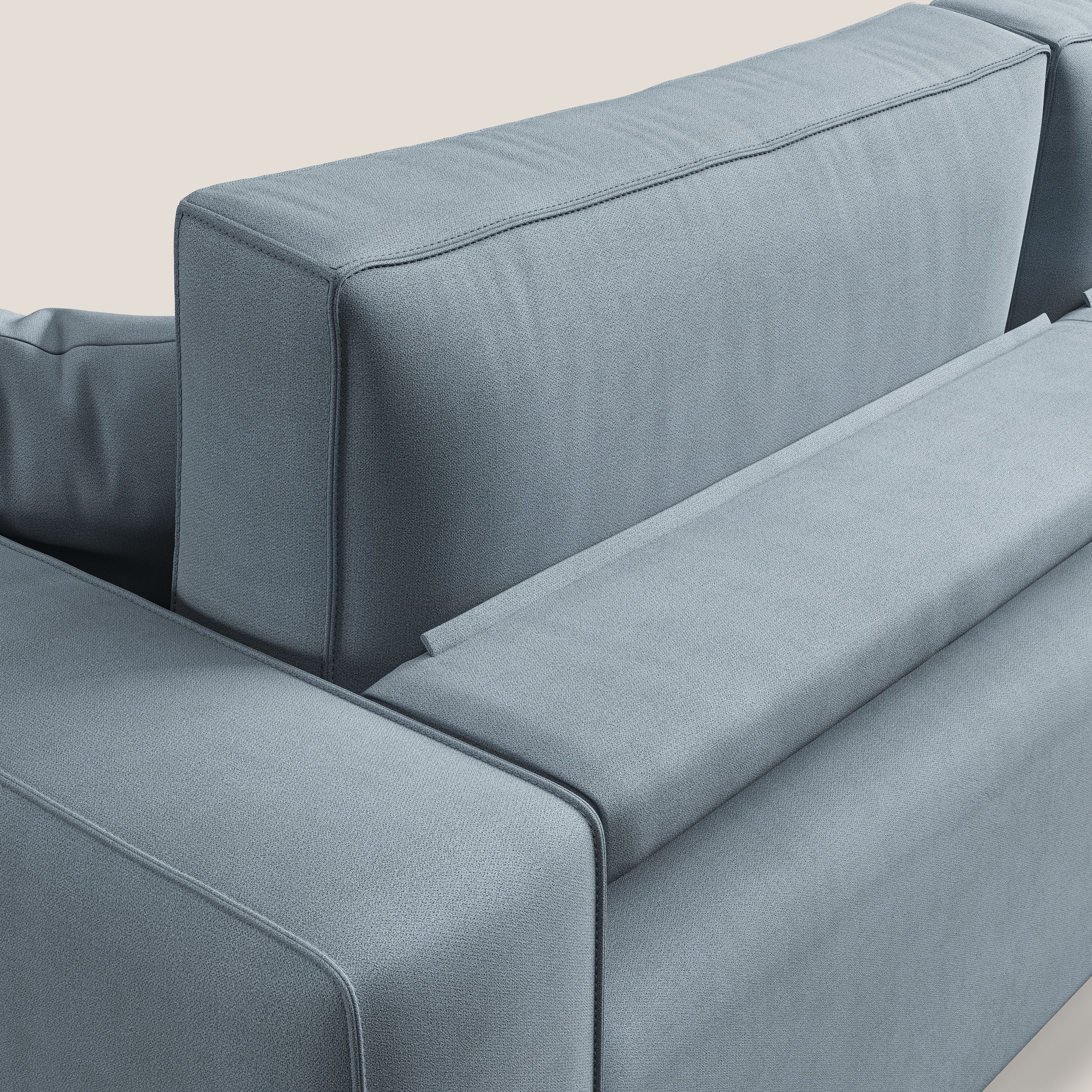 Morfeo divano con sedute estraibili in morbido tessuto impermeabile T02 carta da zucchero - divani.store