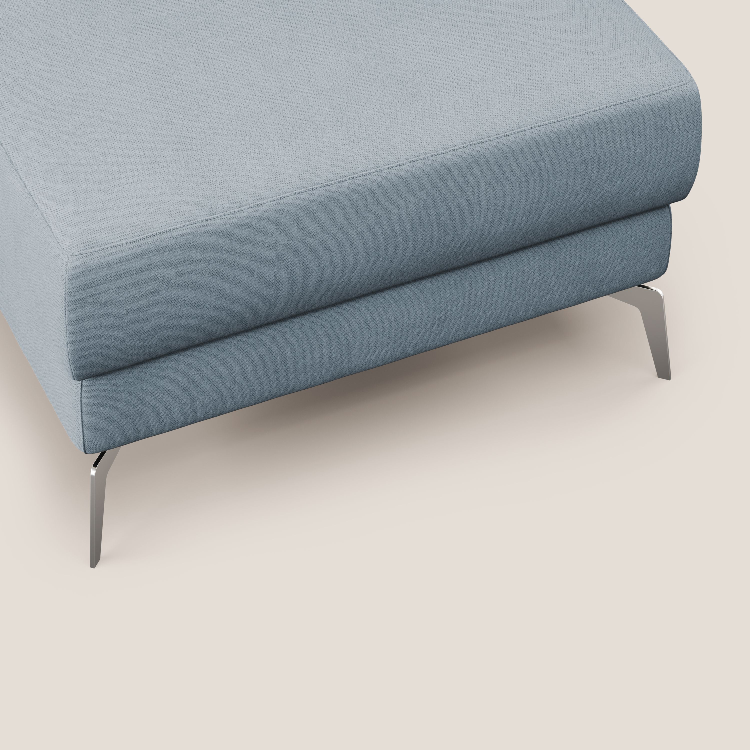 Star Pouf con piedini alti in tessuto impermeabile T02 carta da zucchero - divani.store