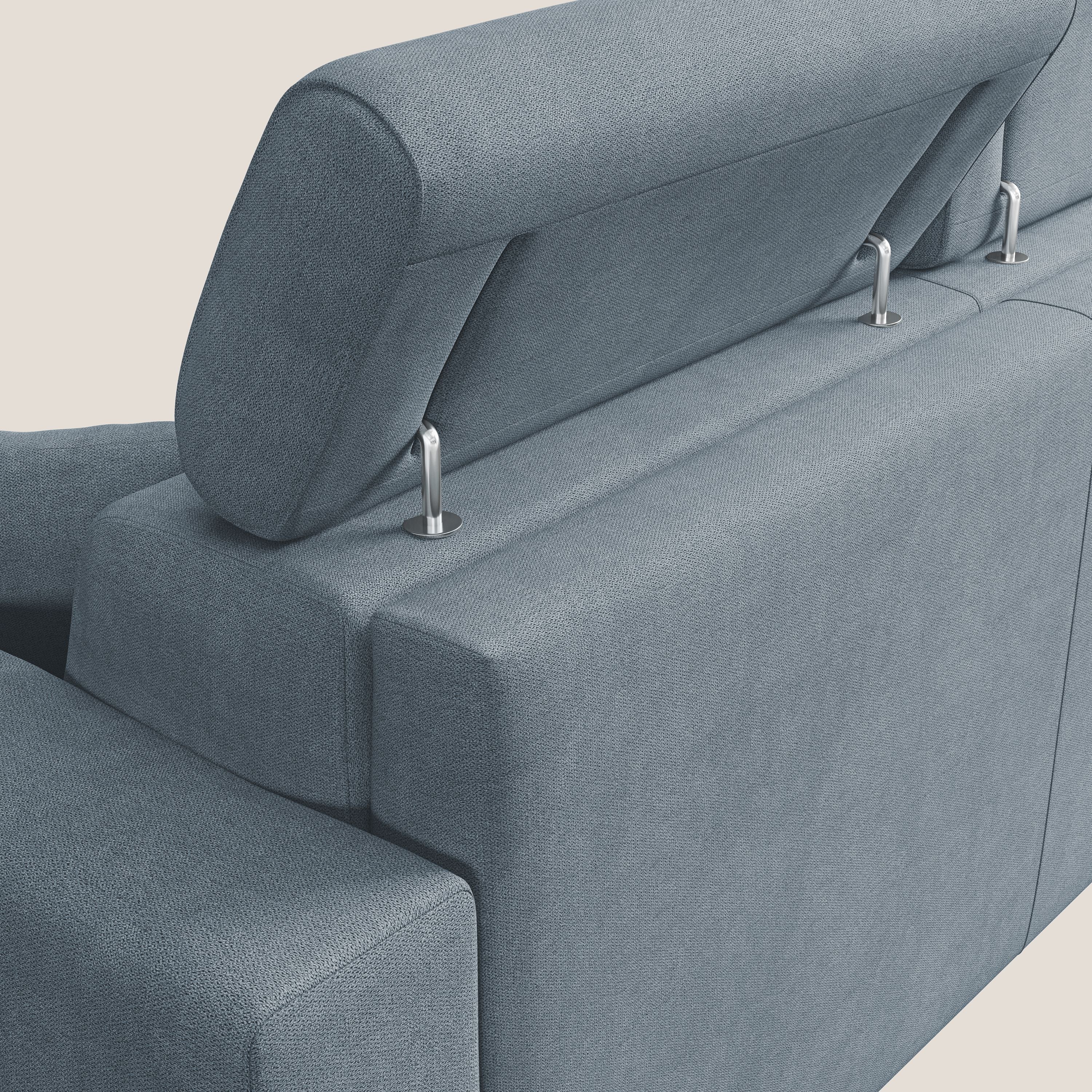 Pegaso divano letto con poggiatesta reclinabili e rivestimento T02 carta da zucchero - divani.store