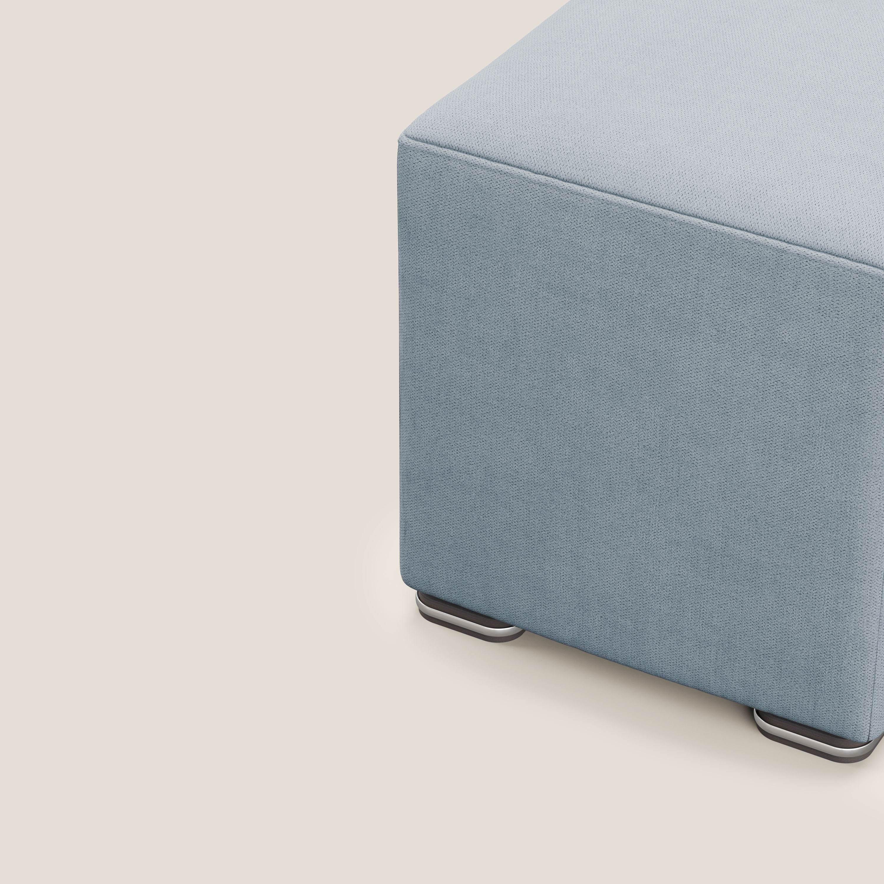 Cube pouf in tessuto morbido impermeabile T02 carta da zucchero - divani.store