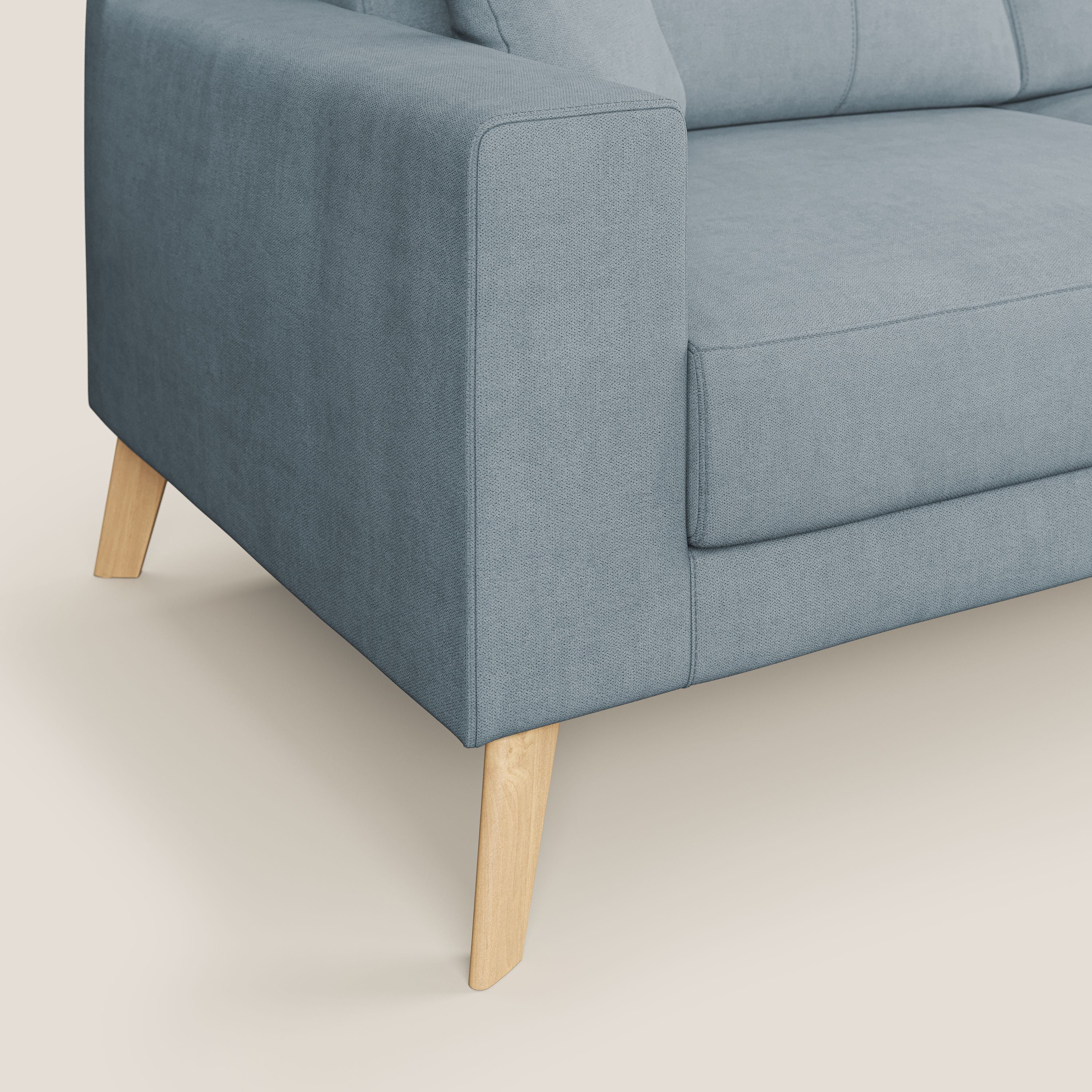 Danish divano moderno in tessuto morbido impermeabile T02 carta da zucchero - divani.store