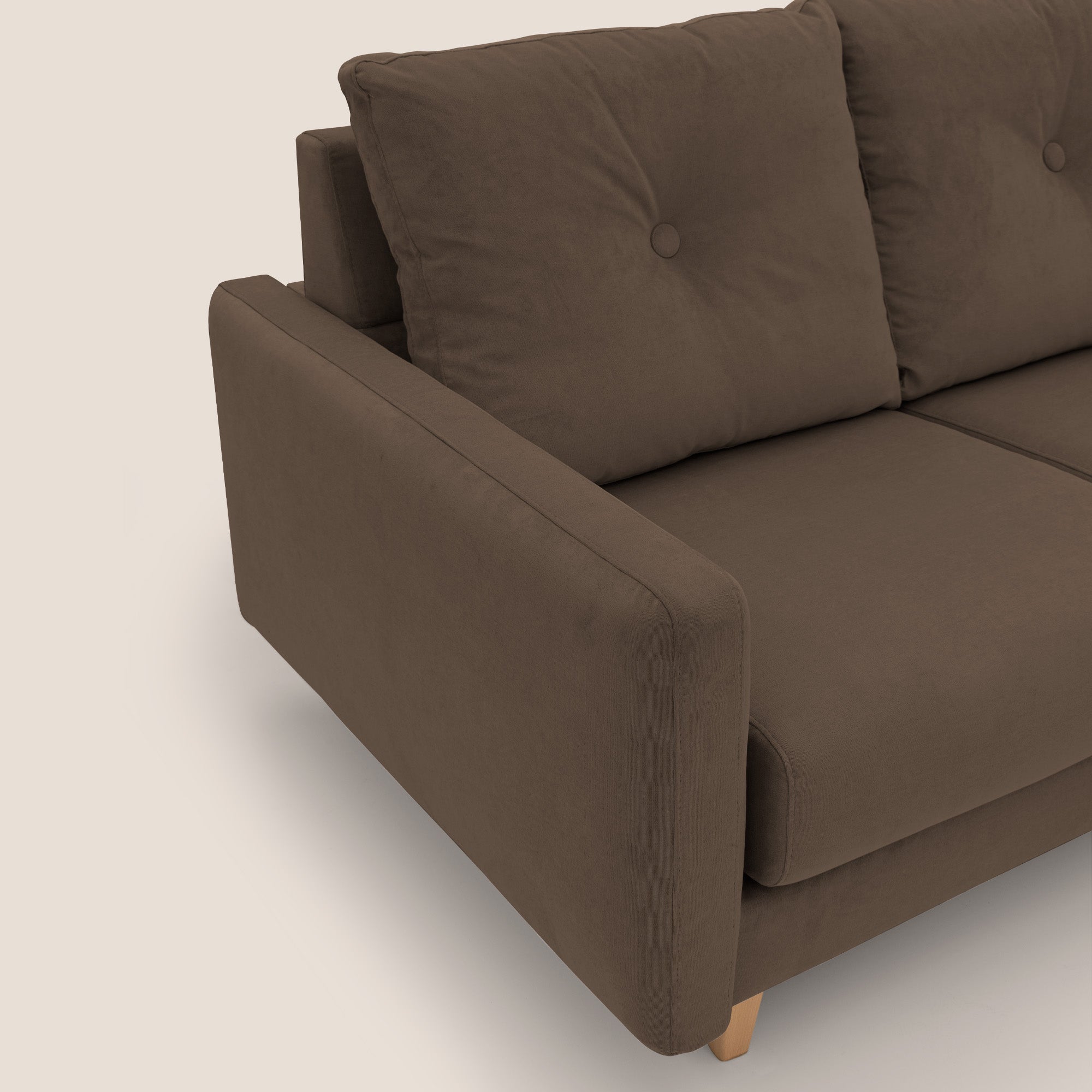 Matisse divano con sedute allungabili e schienali in piuma d'oca in tessuto smacchiabile T17 - divani.store