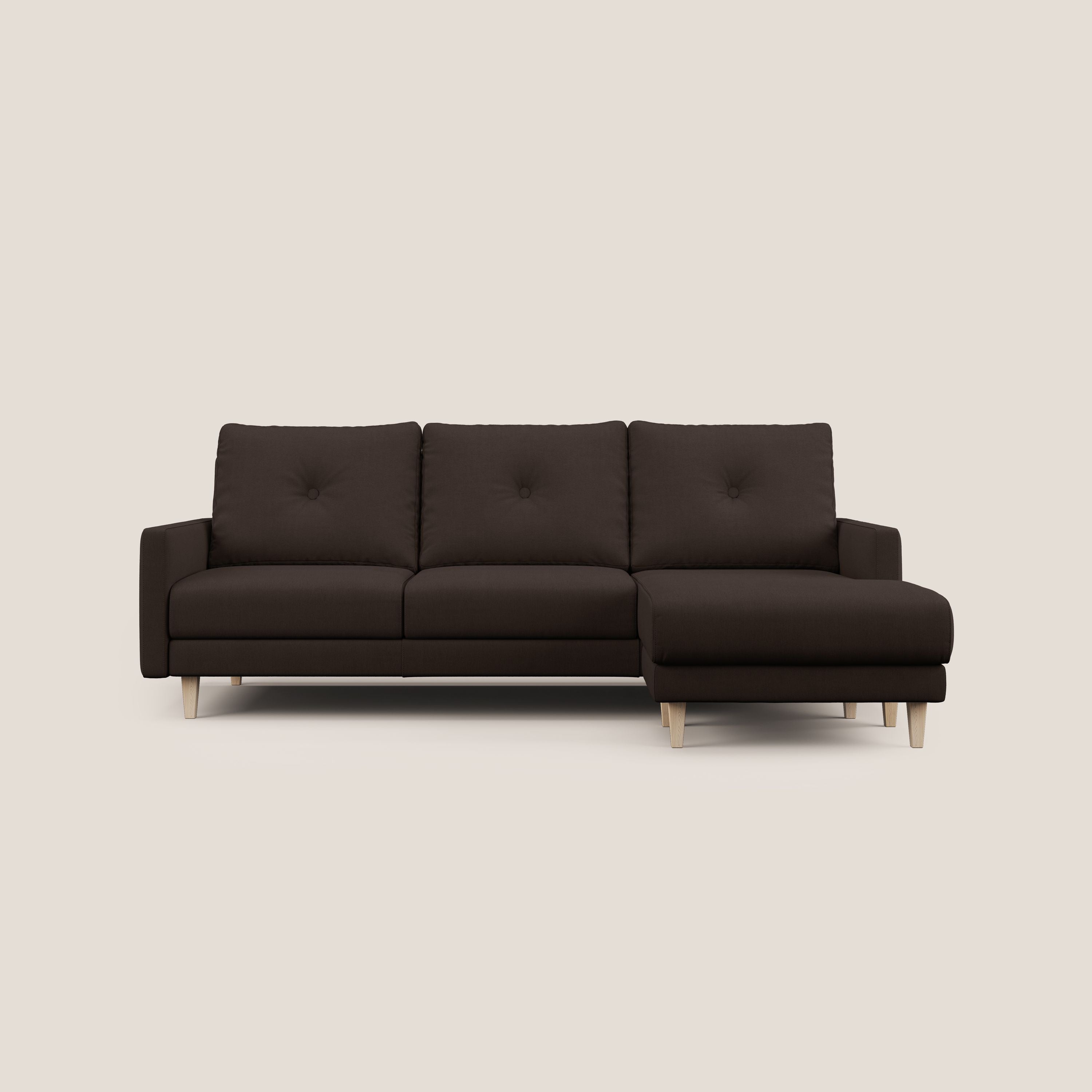 Matisse Divano angolare con sedute scorrevoli in tessuto morbido smacchiabile T17 - divani.store