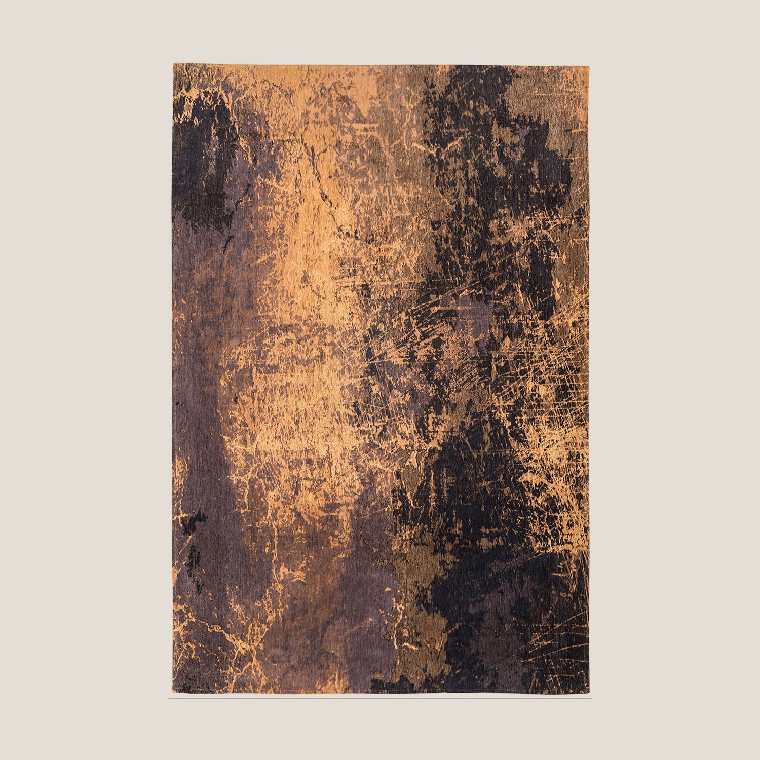 Notturno-nel-deserto tappeto a fantasia astratta in cotone di ciniglia - divani.store