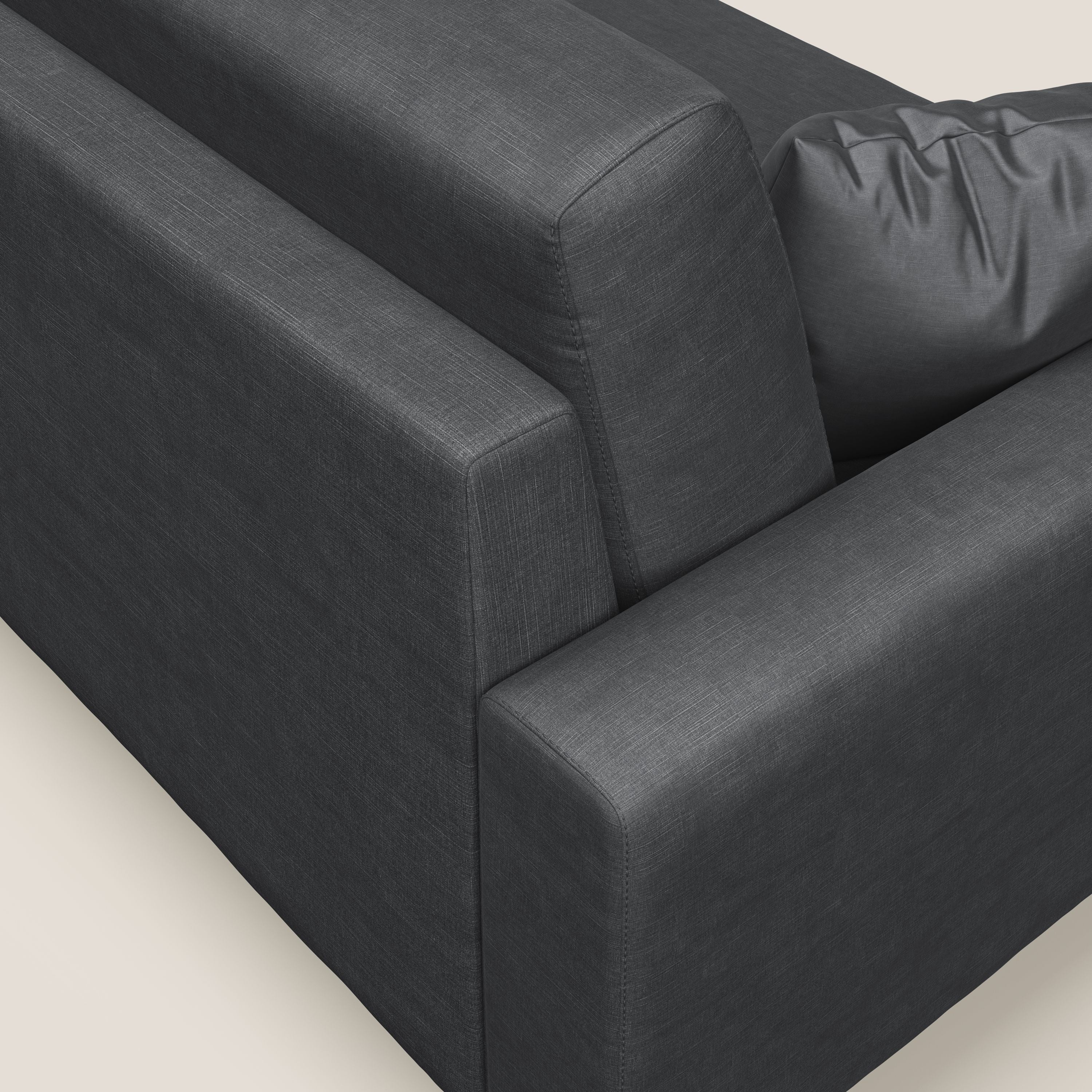 Arthur divano moderno in velluto morbido impermeabile T01 antracite - divani.store