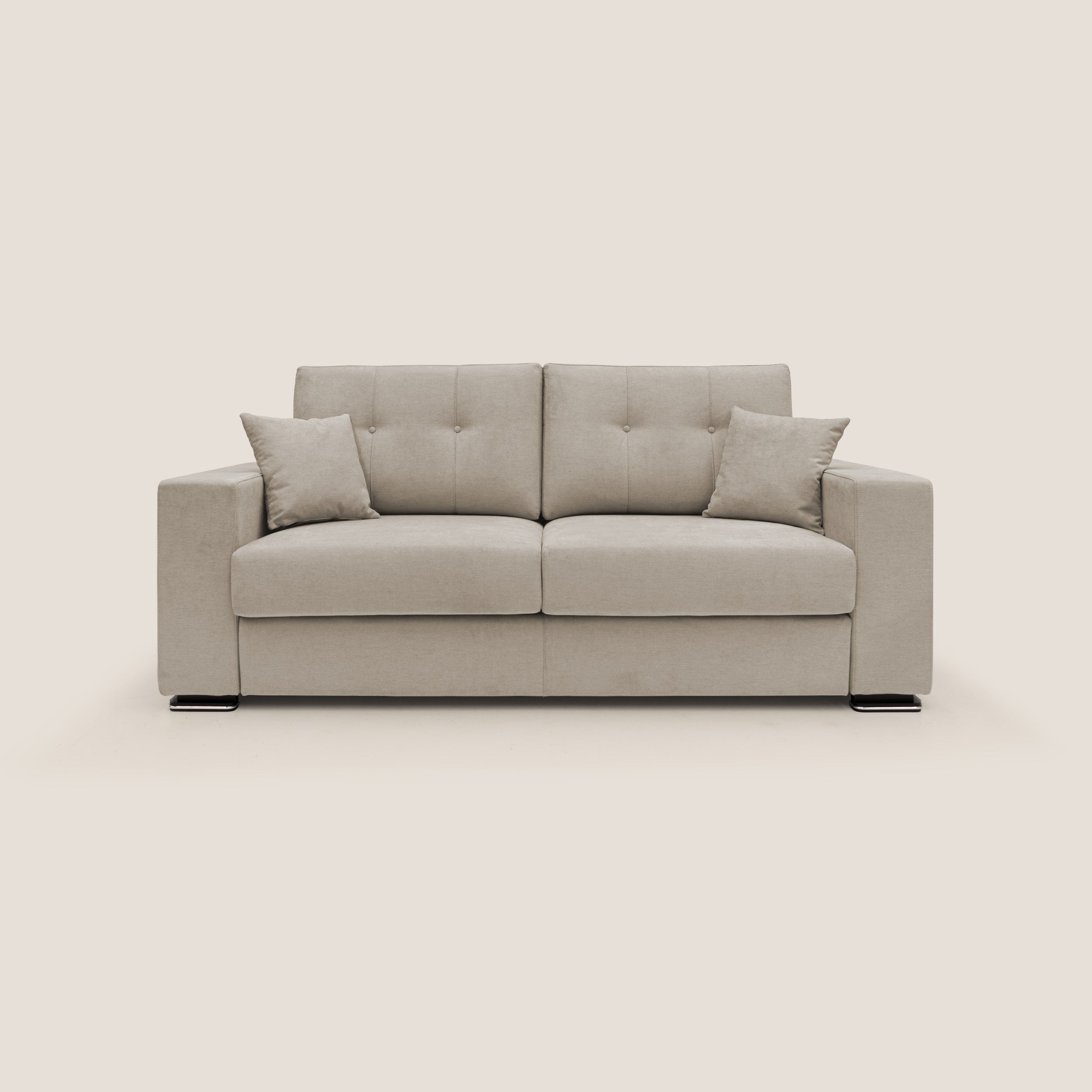 Giove divano in morbido tessuto impermeabile T02 beige - divani.store