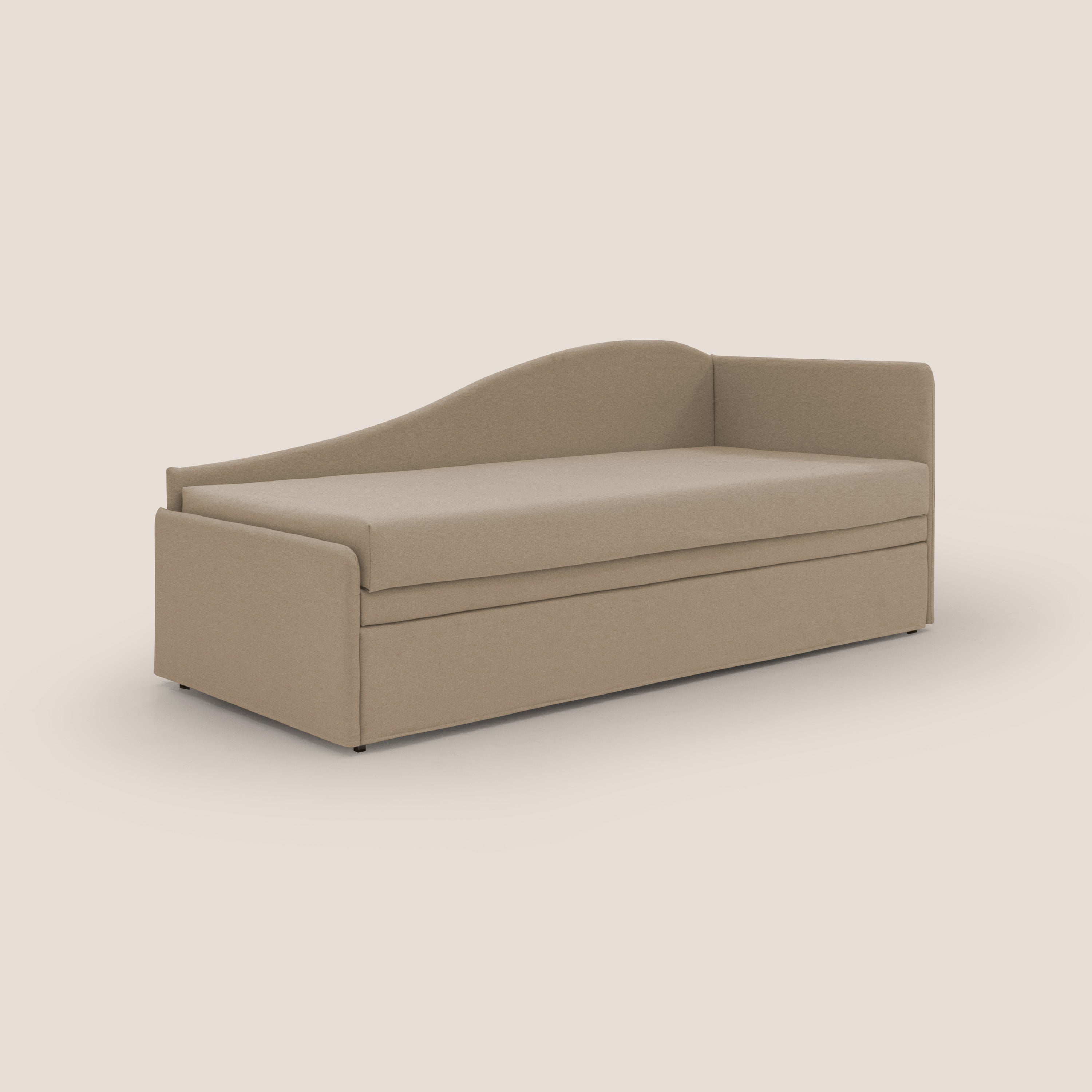 Nolo Divano duplex con doppio letto in tessuto simil cotone impermeabile T13 beige - divani.store