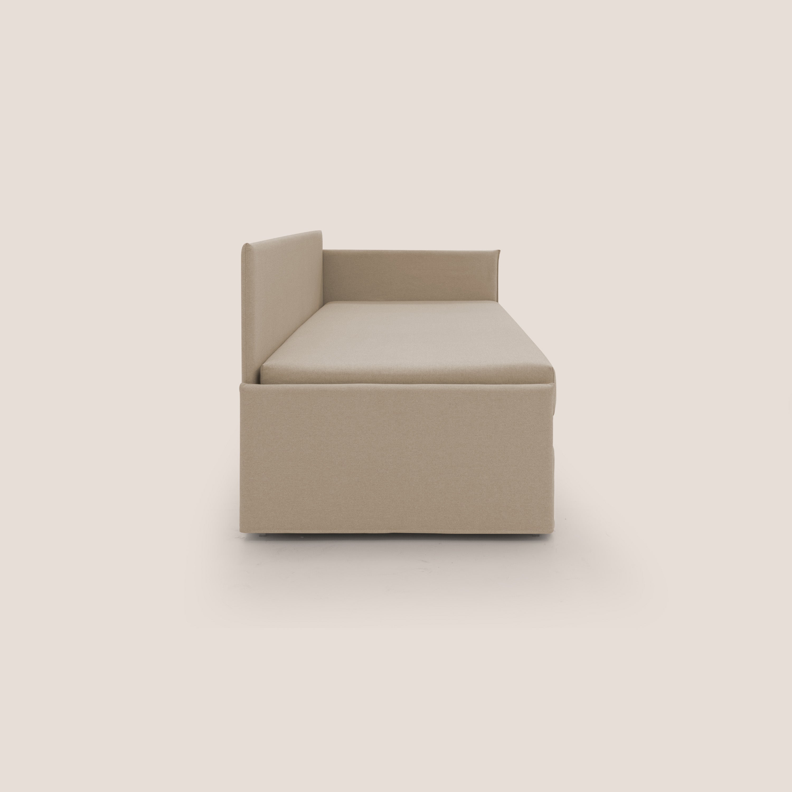 Durini Divano duplex con doppio letto in tessuto simil cotone impermeabile T13 beige - divani.store