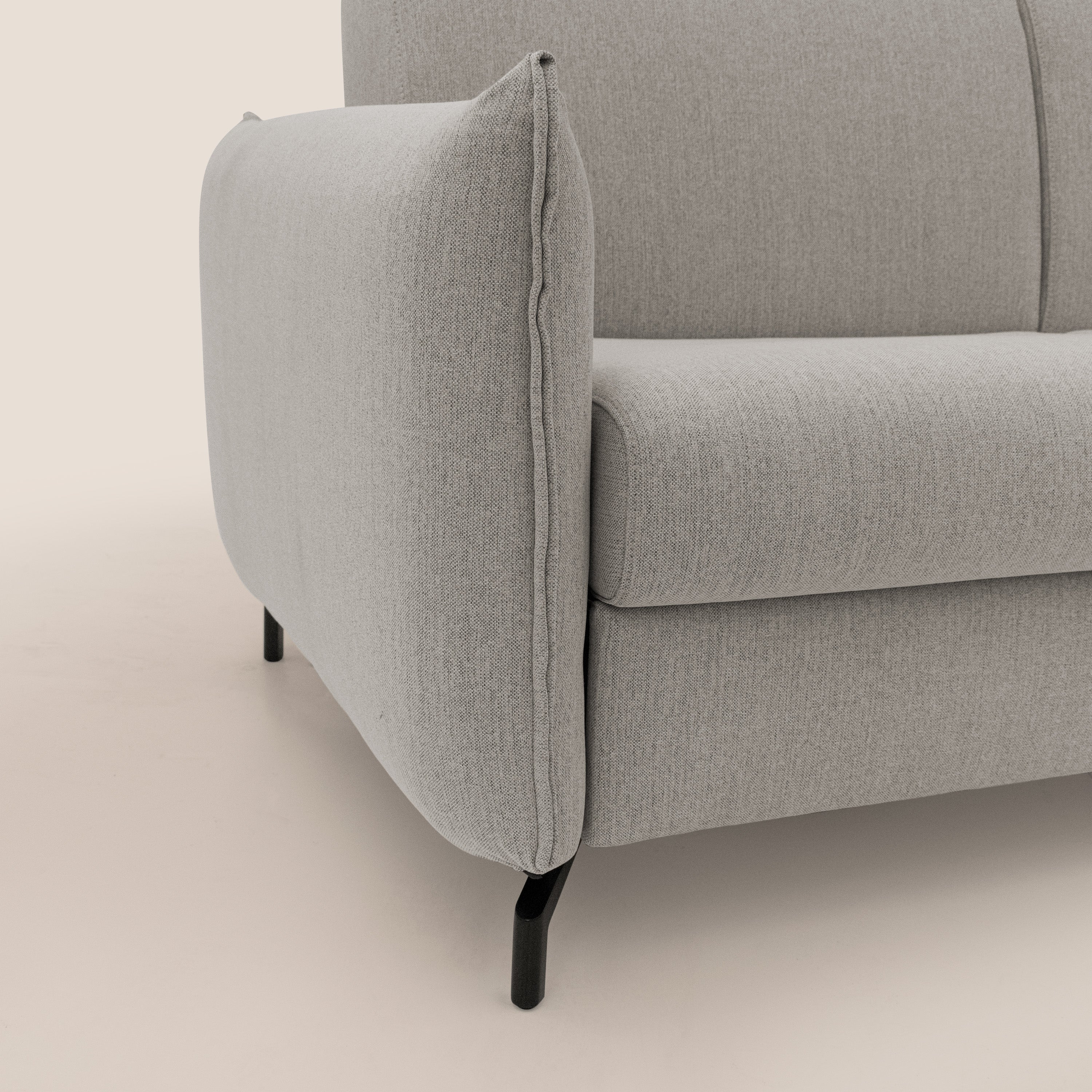 Scarlet divano letto in tessuto misto cotone impermeabile T19 beige - divani.store