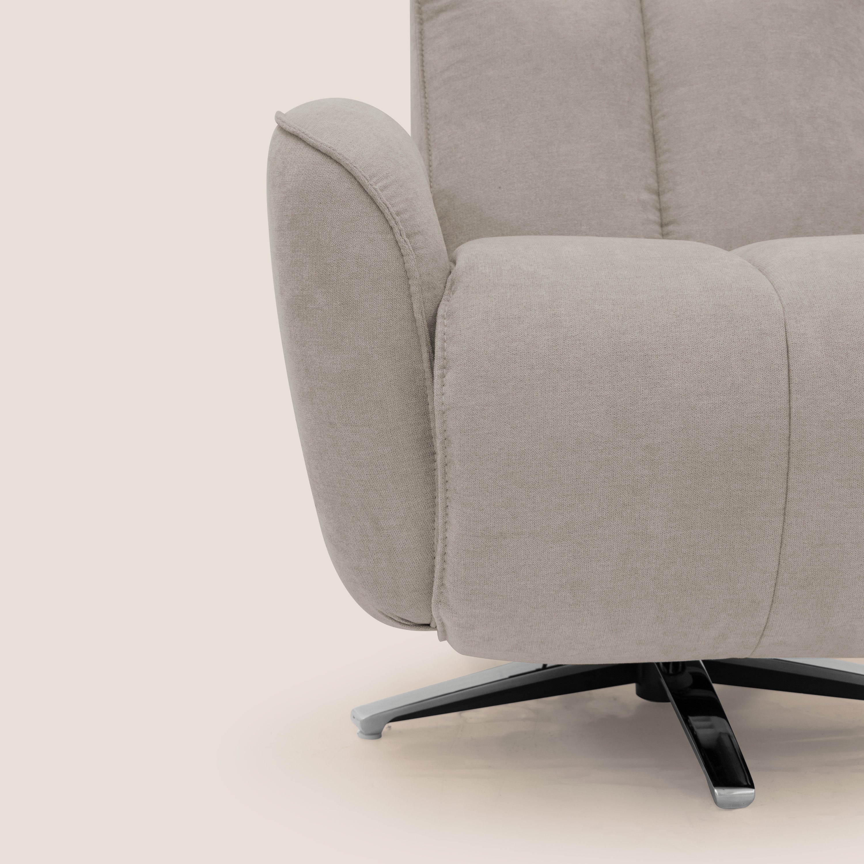 EVA Poltroncina RELAX in morbido tessuto impermeabile T02 beige - divani.store