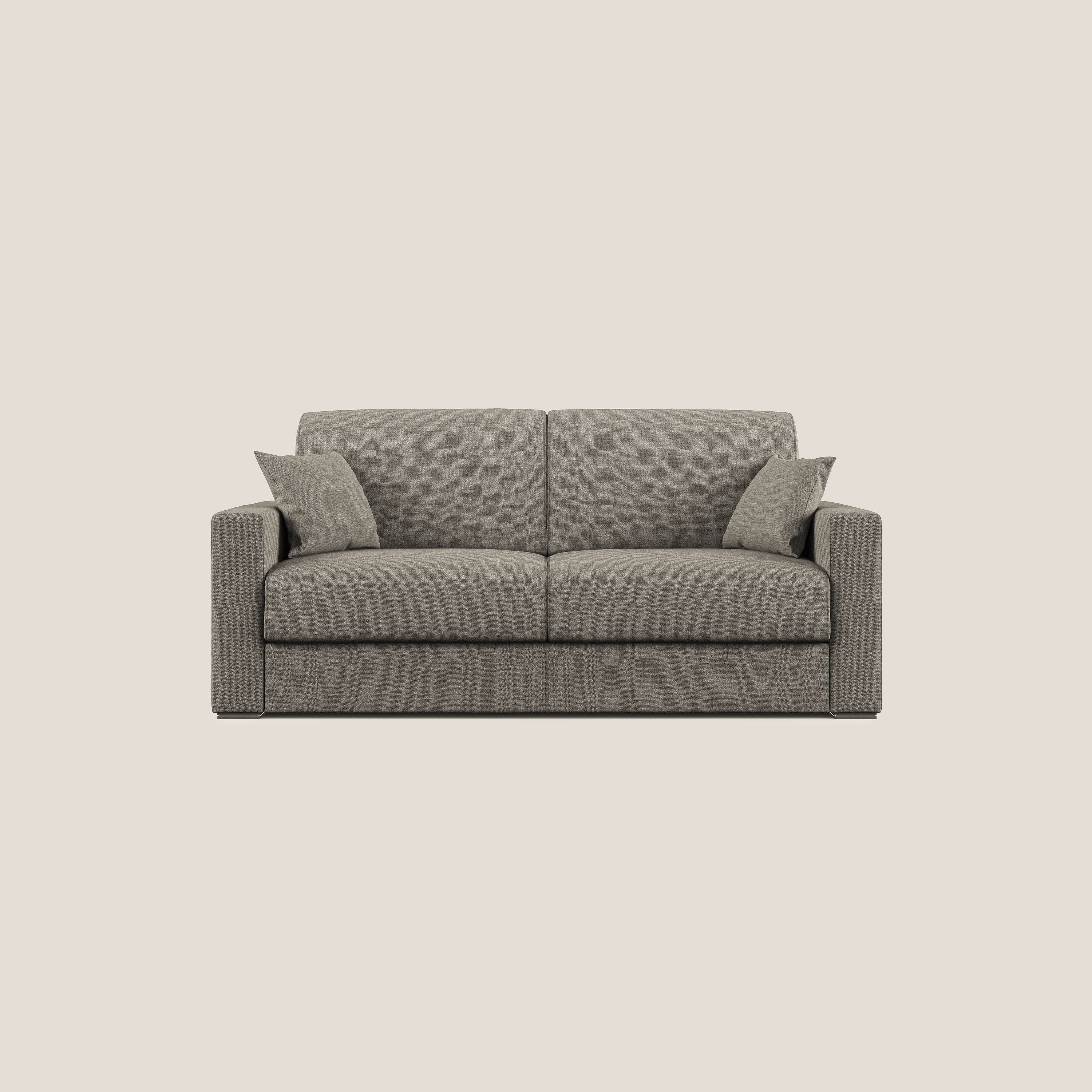 Best Divano letto matrimoniale in tessuto smacchiabile QuickClean T08 tortora - divani.store