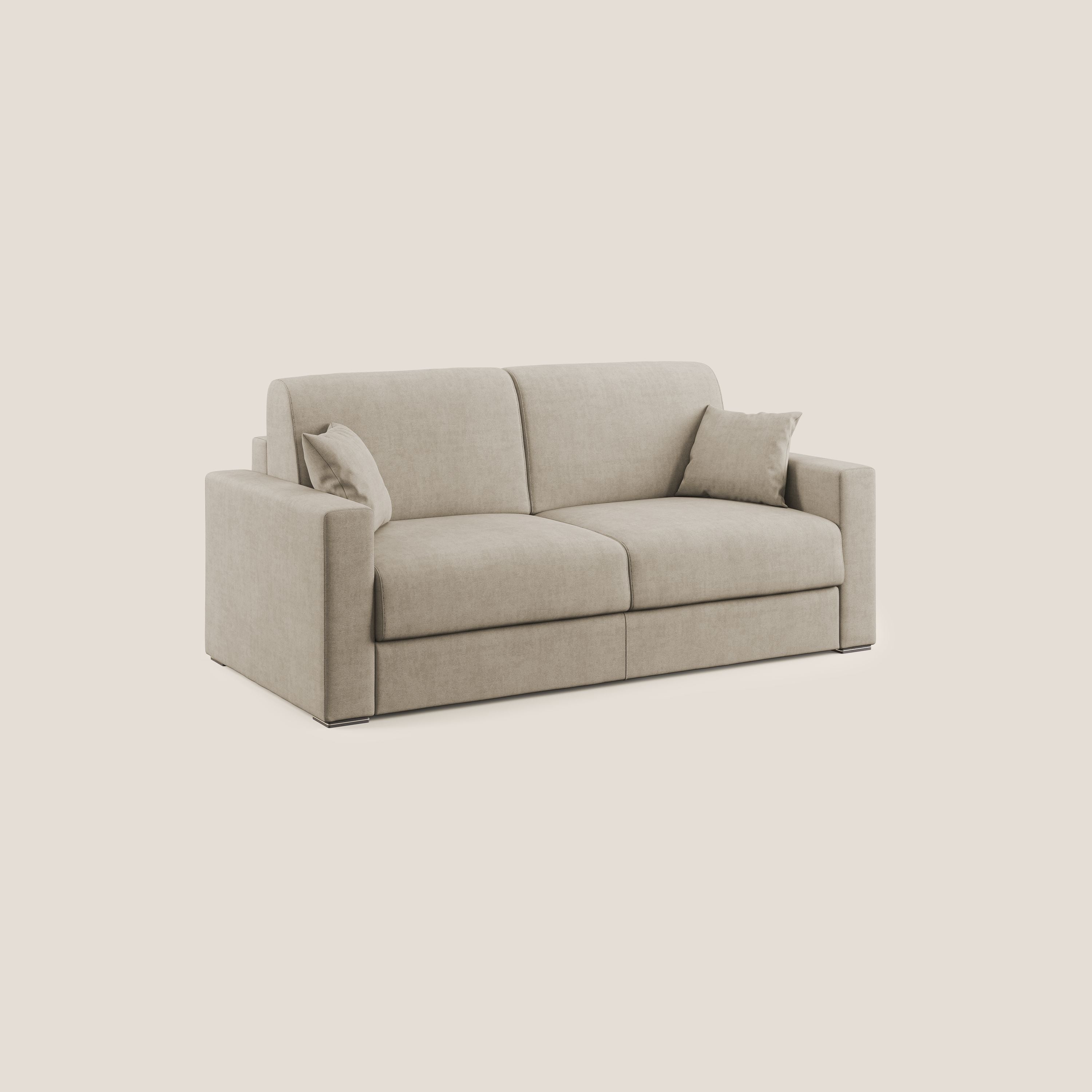 Best Divano letto matrimoniale in tessuto impermeabile T02 beige - divani.store