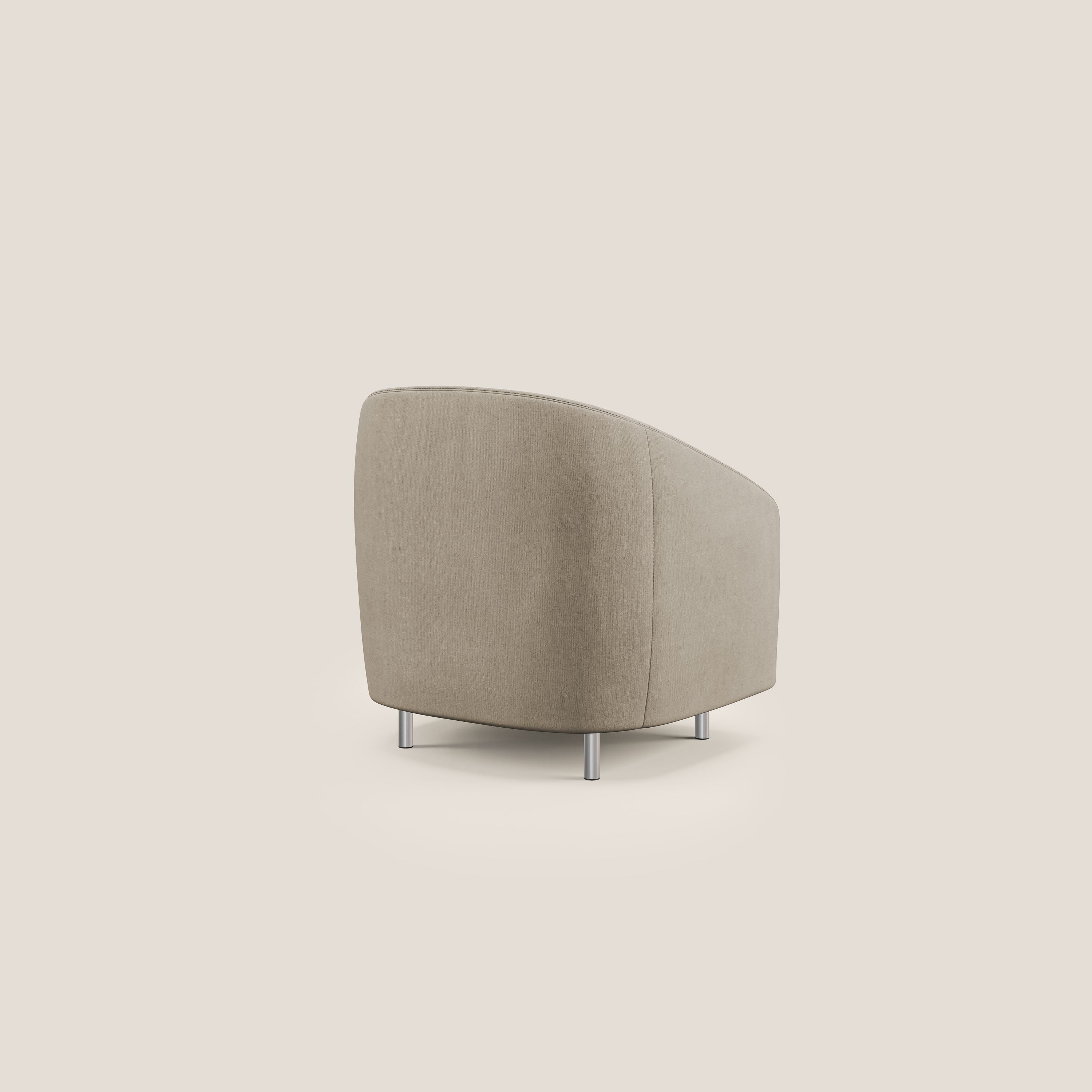 Sally Poltroncina in tessuto morbido impermeabile T02 beige - divani.store