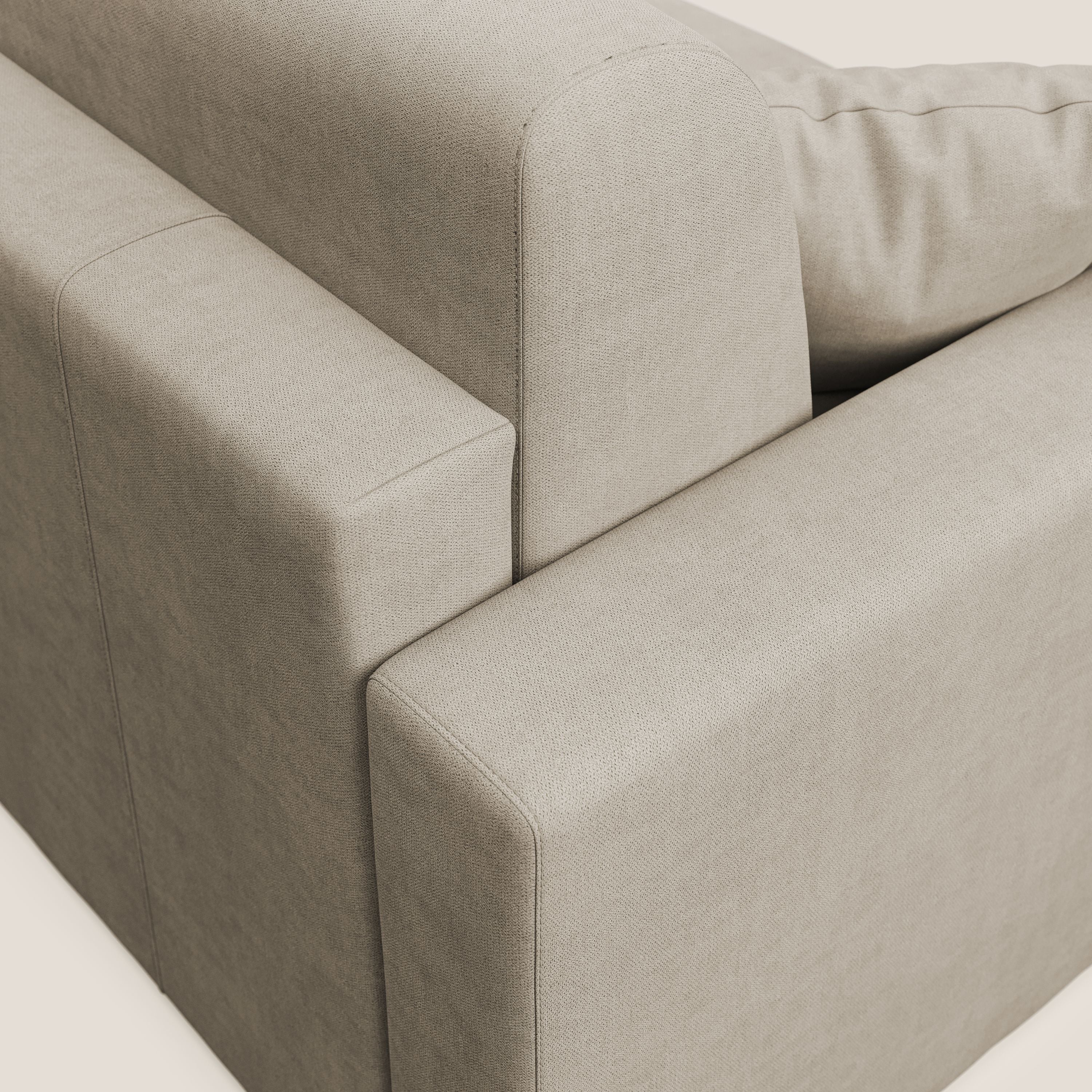 Best Divano letto angolare in tessuto impermeabile T02 beige - divani.store