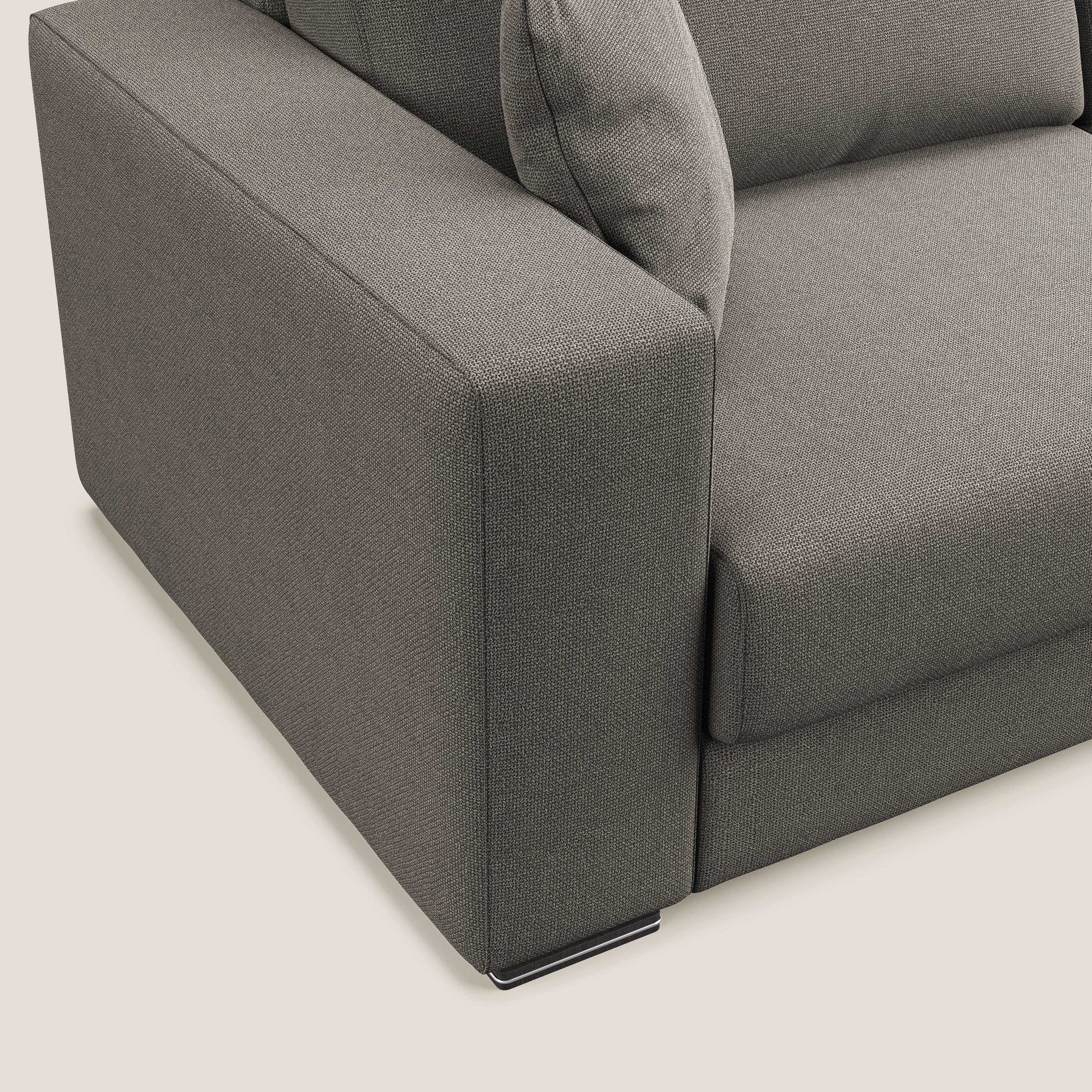 Marte divano in tessuto smacchiabile impermeabile T08 tortora - divani.store