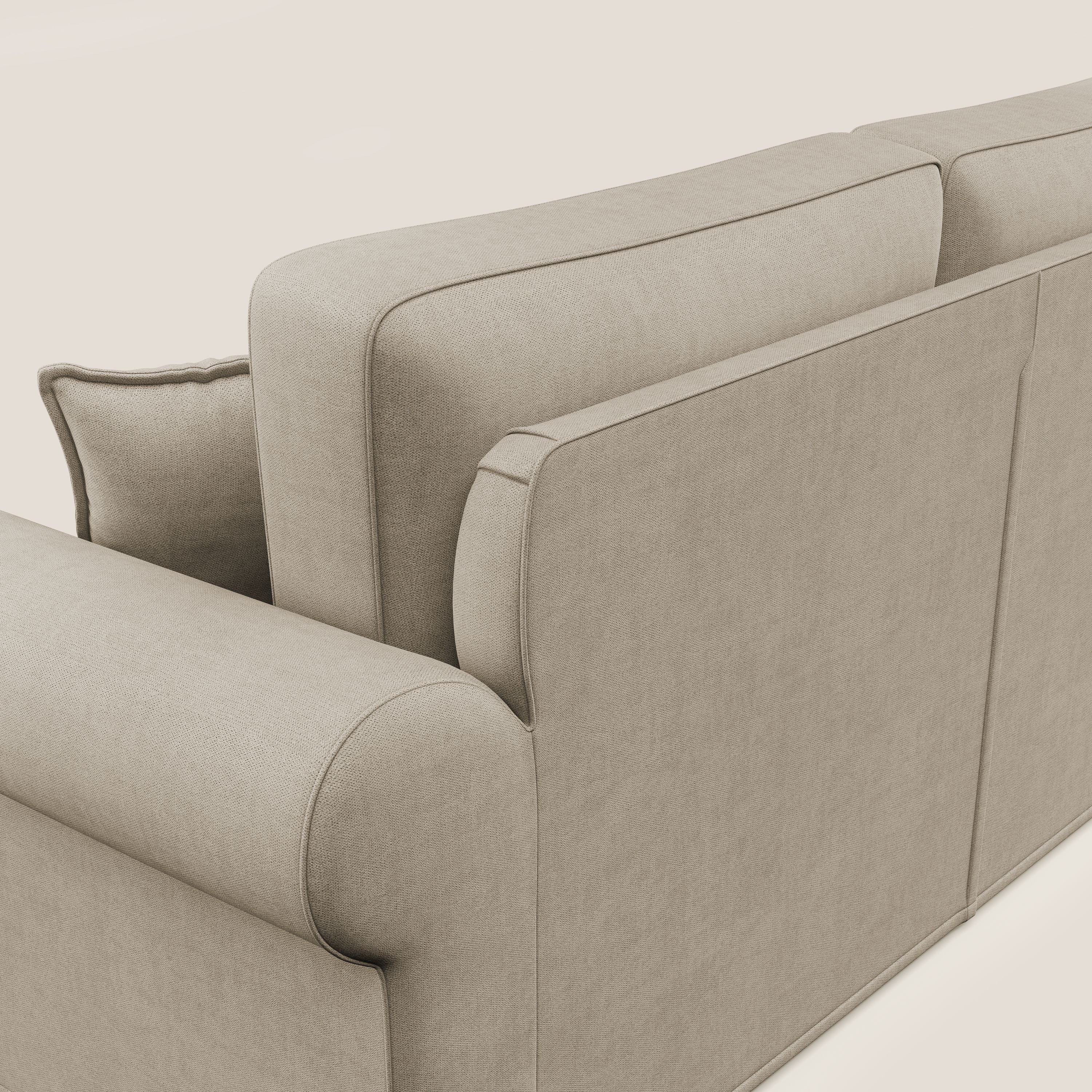 Lady divano classico in piuma d'oca realizzato con tessuto impermeabile T02 beige - divani.store