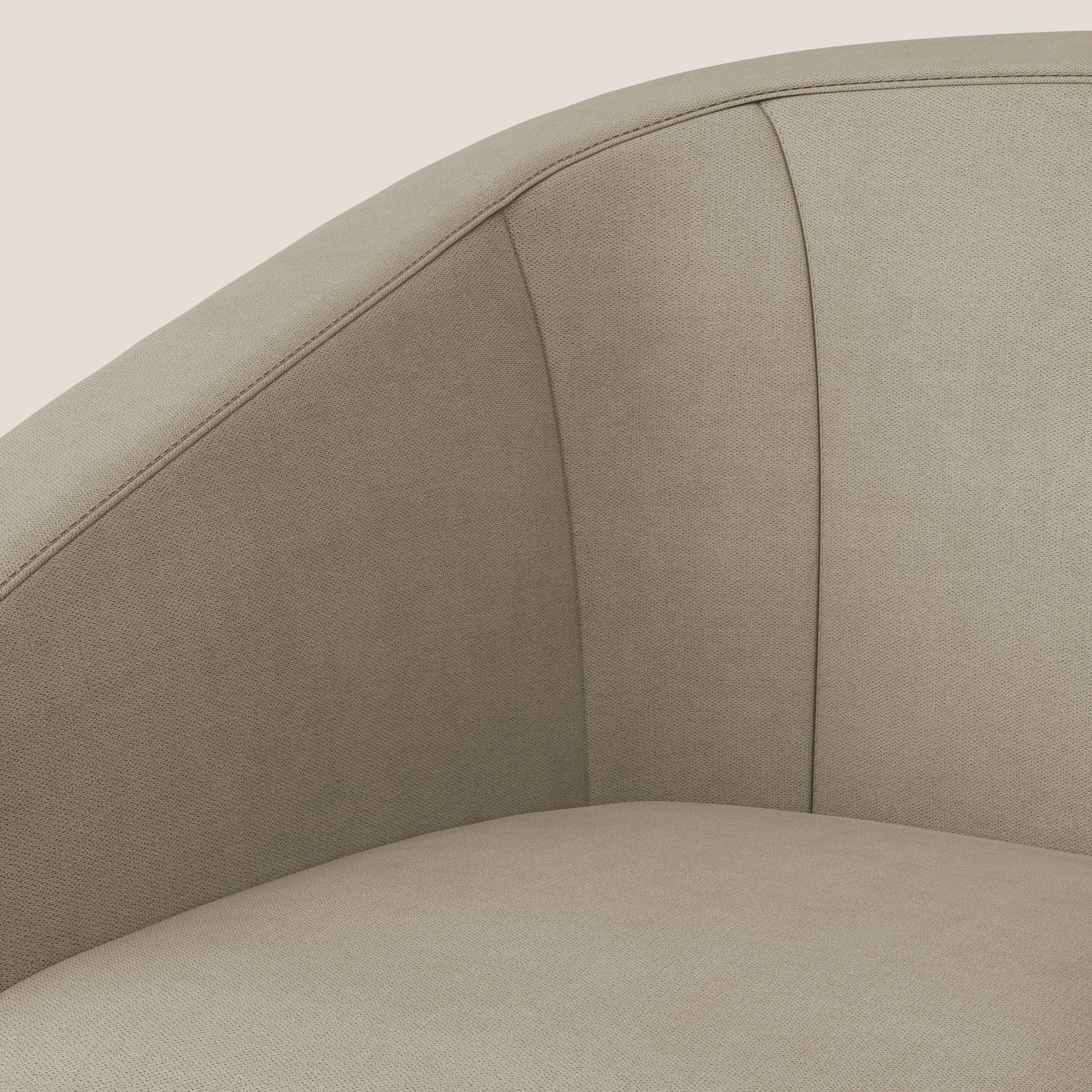 Sally Poltroncina in tessuto morbido impermeabile T02 beige - divani.store