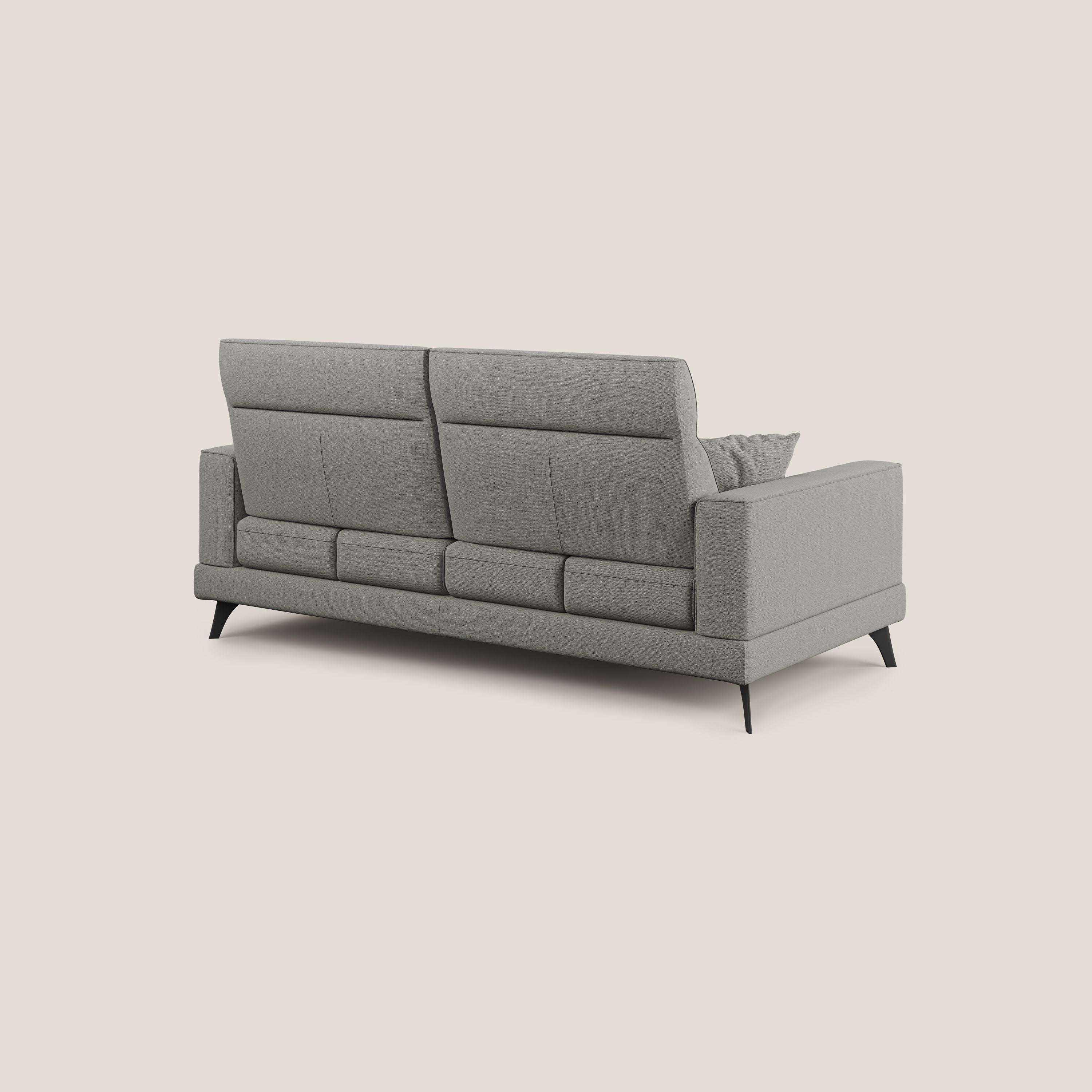 Slide Divano con schienali traslanti e poggiatesta in tessuto simil cotone impermeabile T19 beige - divani.store