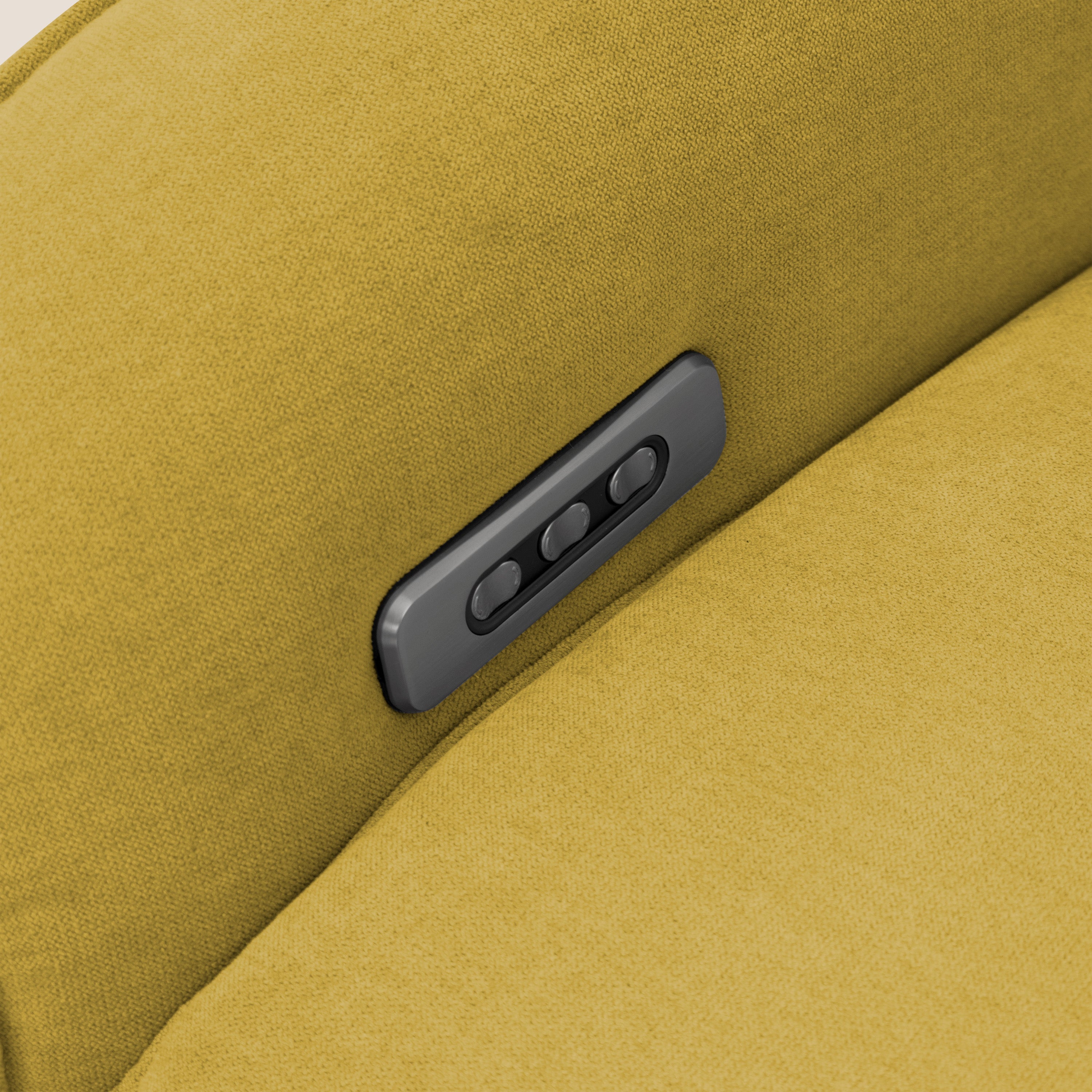 EVA Poltroncina RELAX in morbido tessuto impermeabile T02 giallo - divani.store