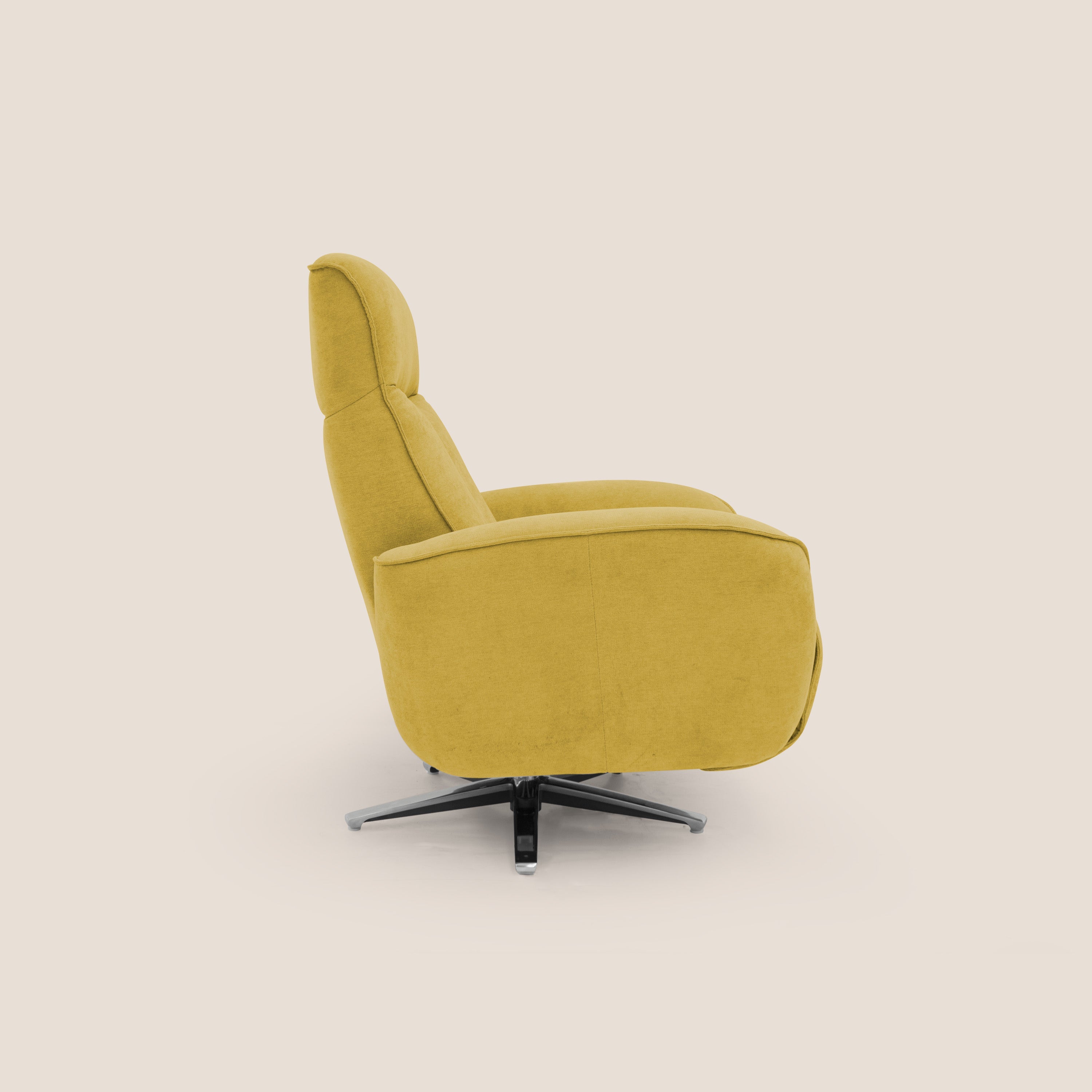 EVA Poltroncina RELAX in morbido tessuto impermeabile T02 giallo - divani.store