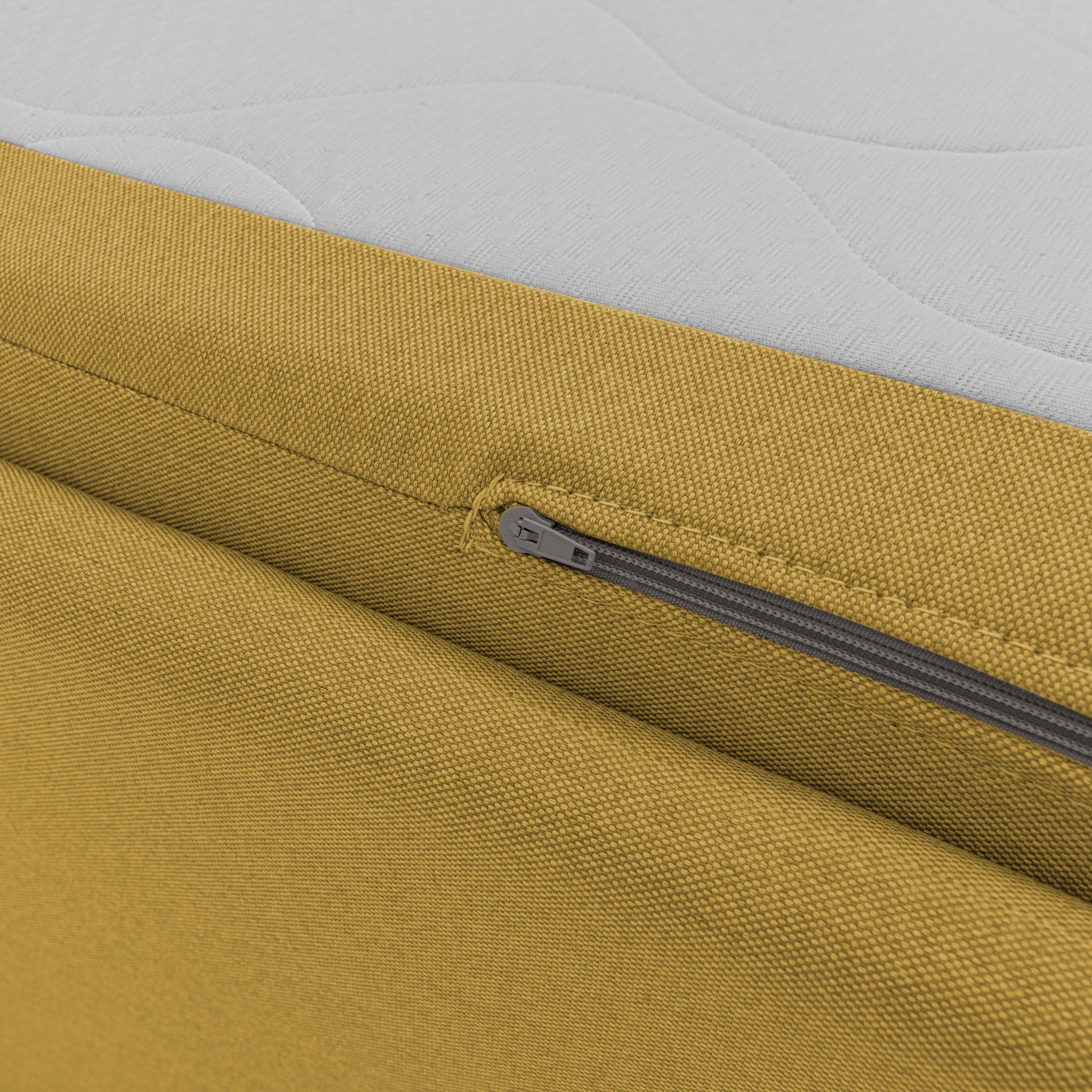 Brenta Divano duplex con doppio letto in tessuto simil cotone impermeabile T13 giallo - divani.store