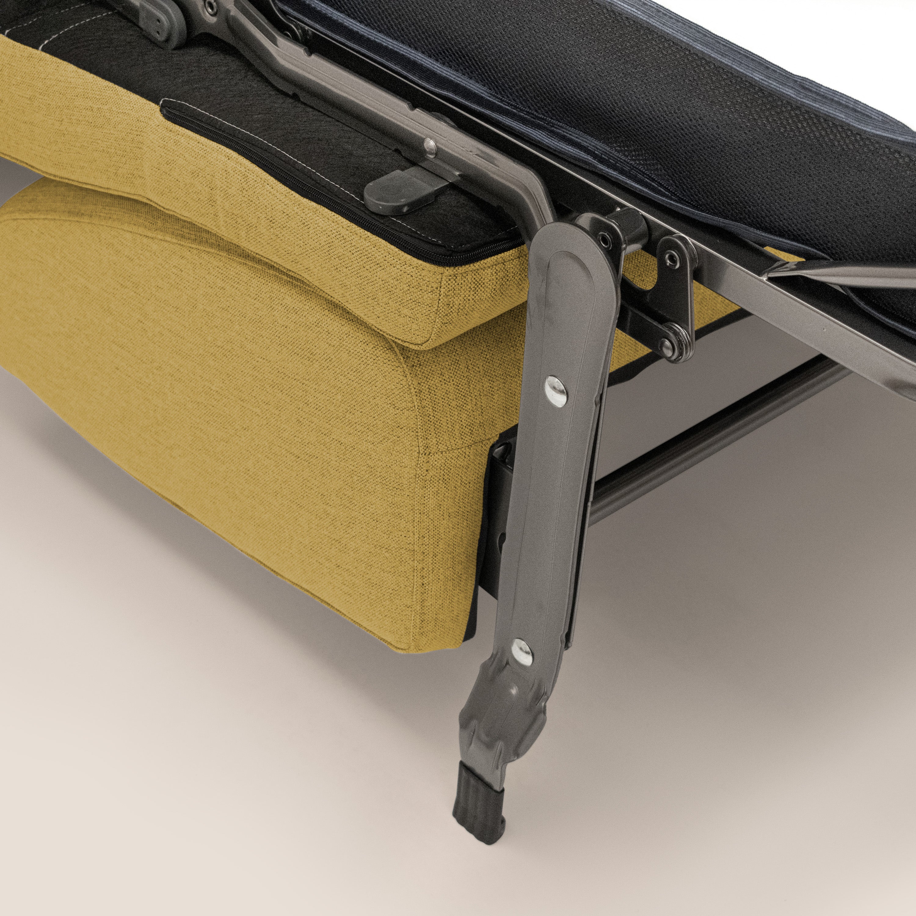 Scarlet canapé convertible en tissu mixte coton imperméable T19 jaune