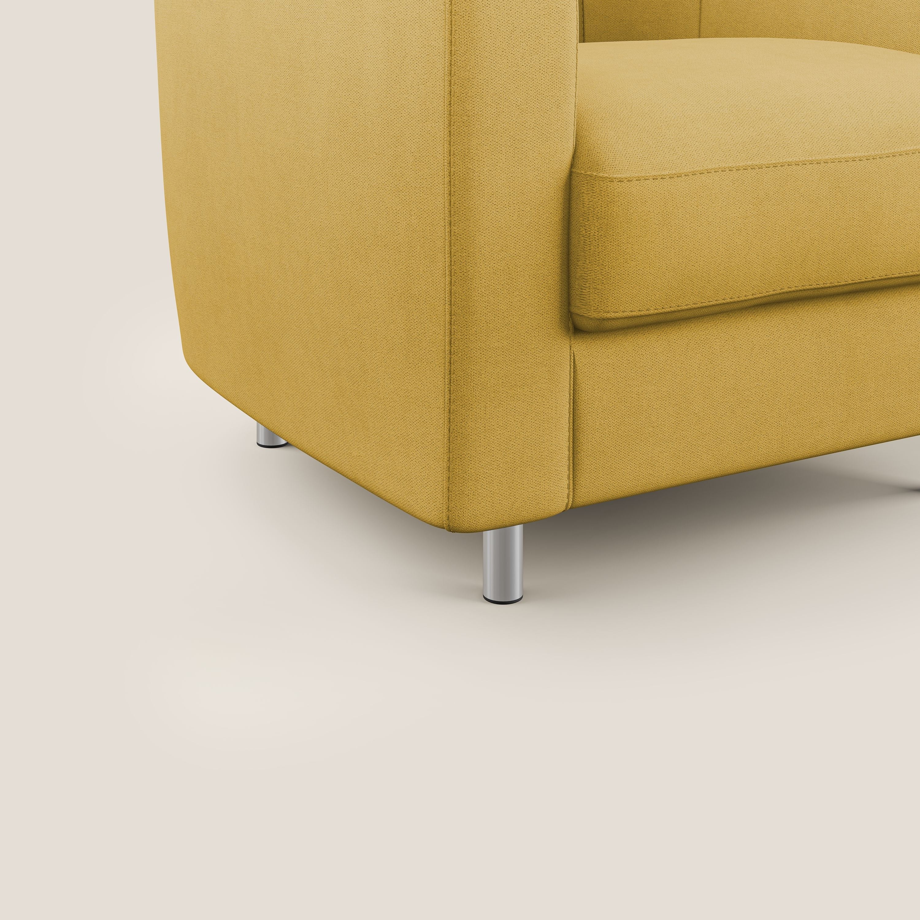 Sally Poltroncina in tessuto morbido impermeabile T02 giallo - divani.store