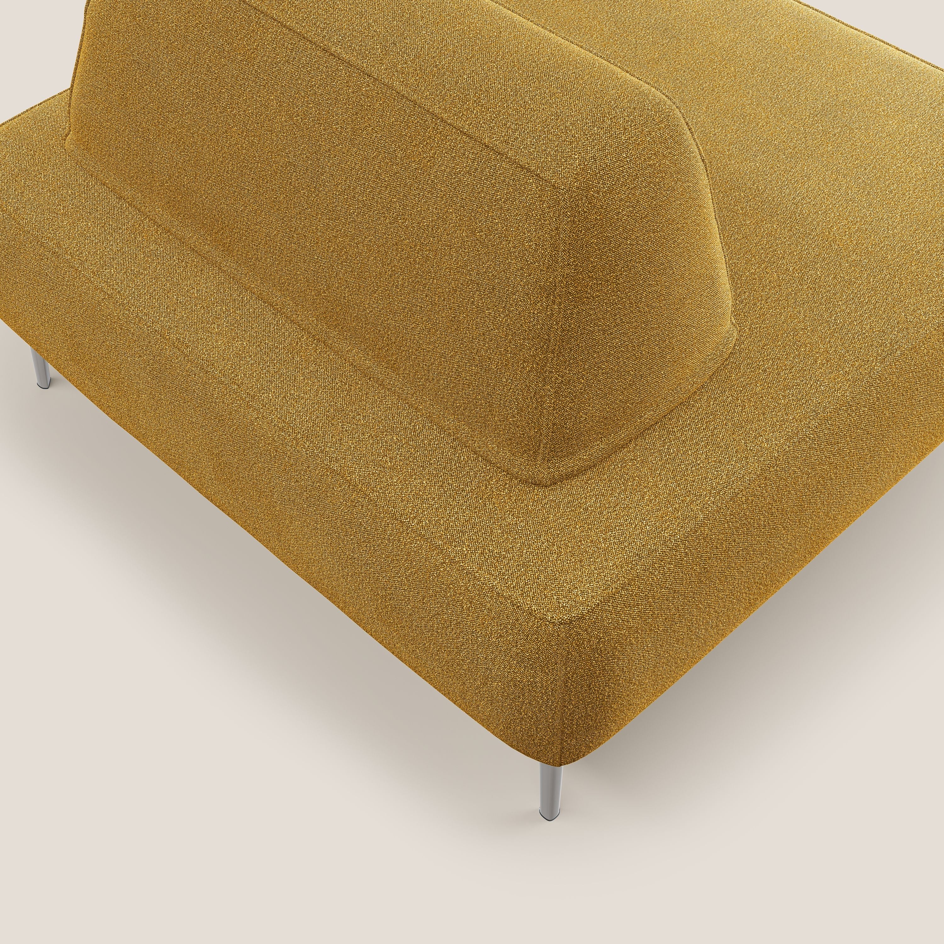 Newton poltrona modulare con schienali movibili T07 giallo - divani.store