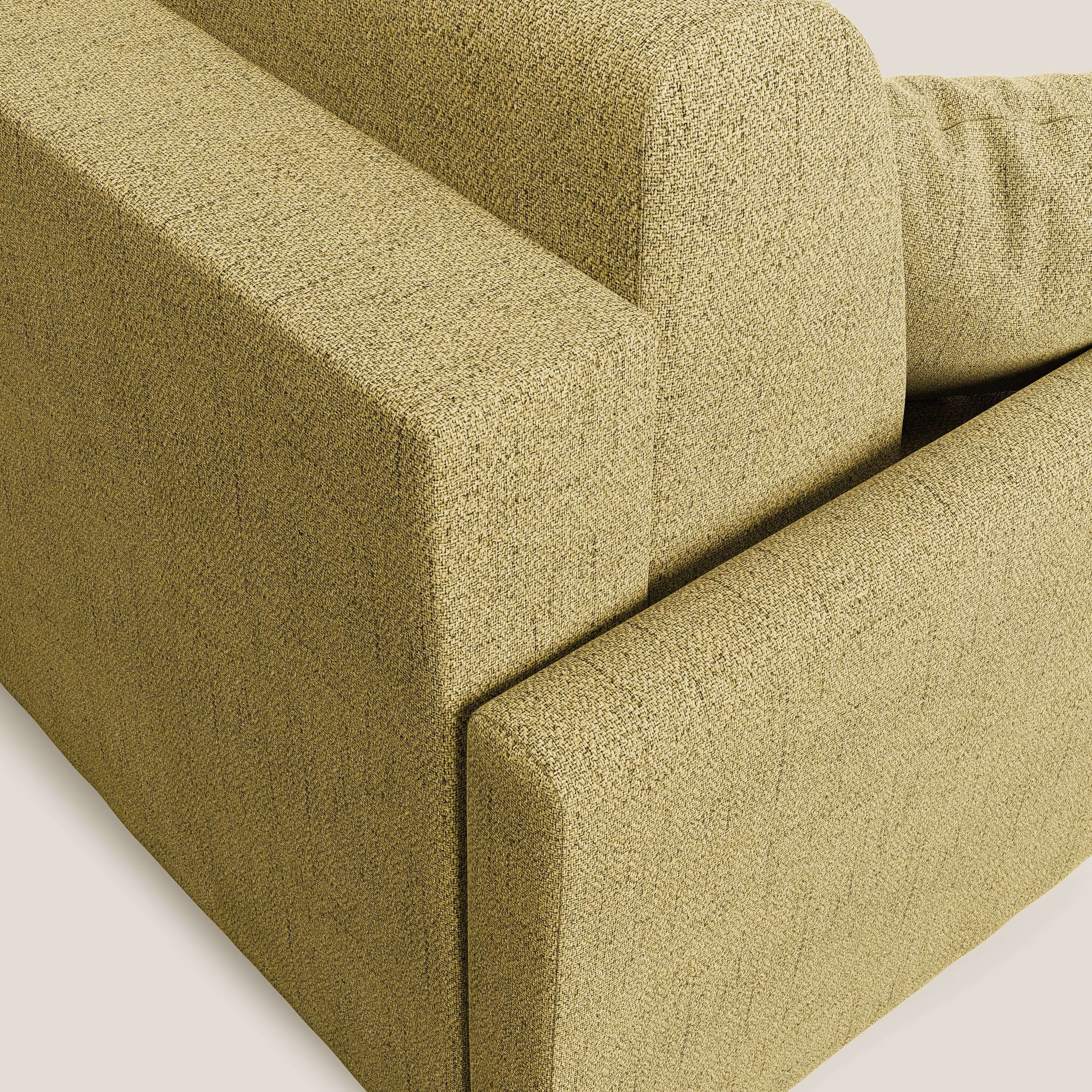Edgar divano letto angolare in tessuto felis impermeabile T03 giallo - divani.store