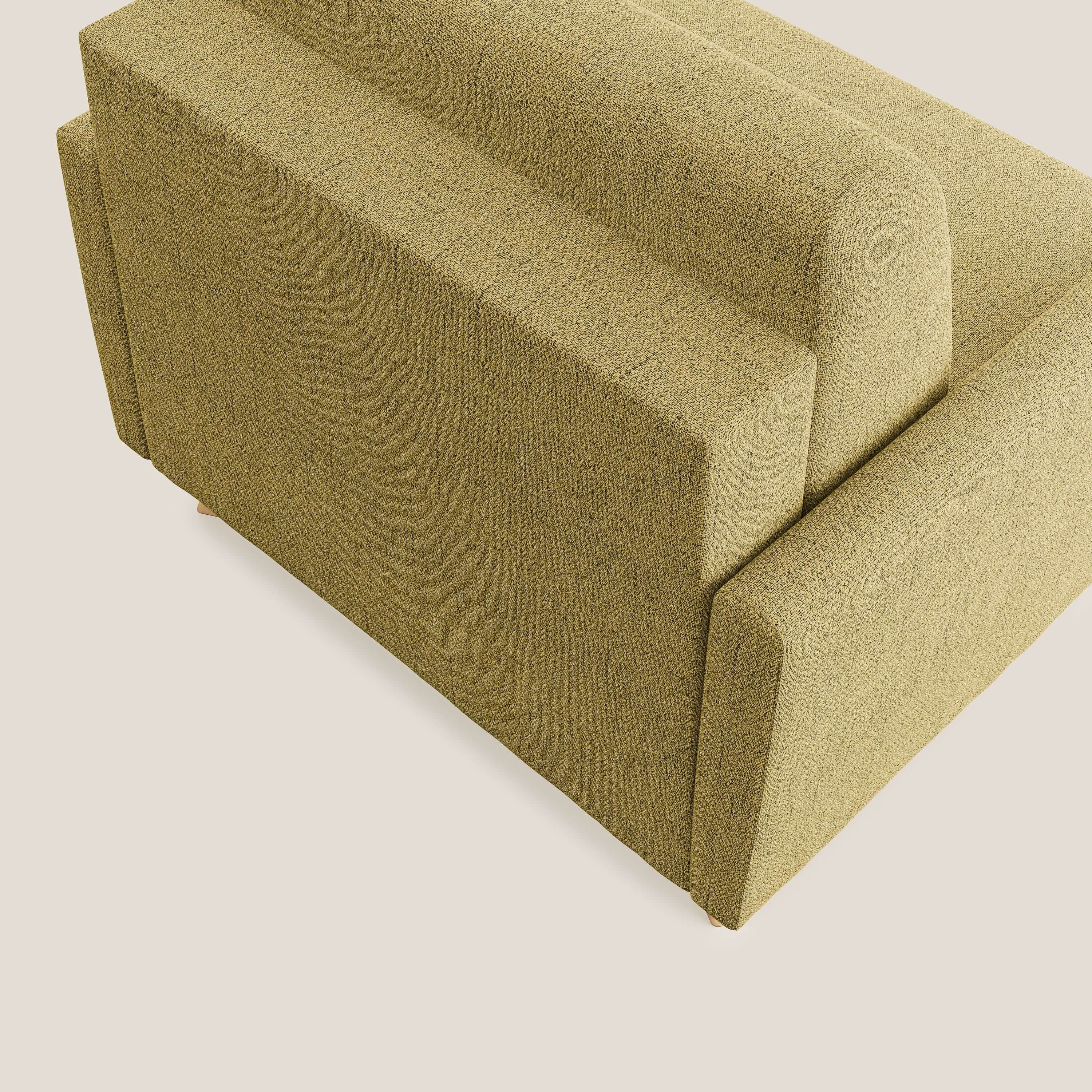 Edgar poltrona letto in tessuto felis impermeabile T03 giallo - divani.store