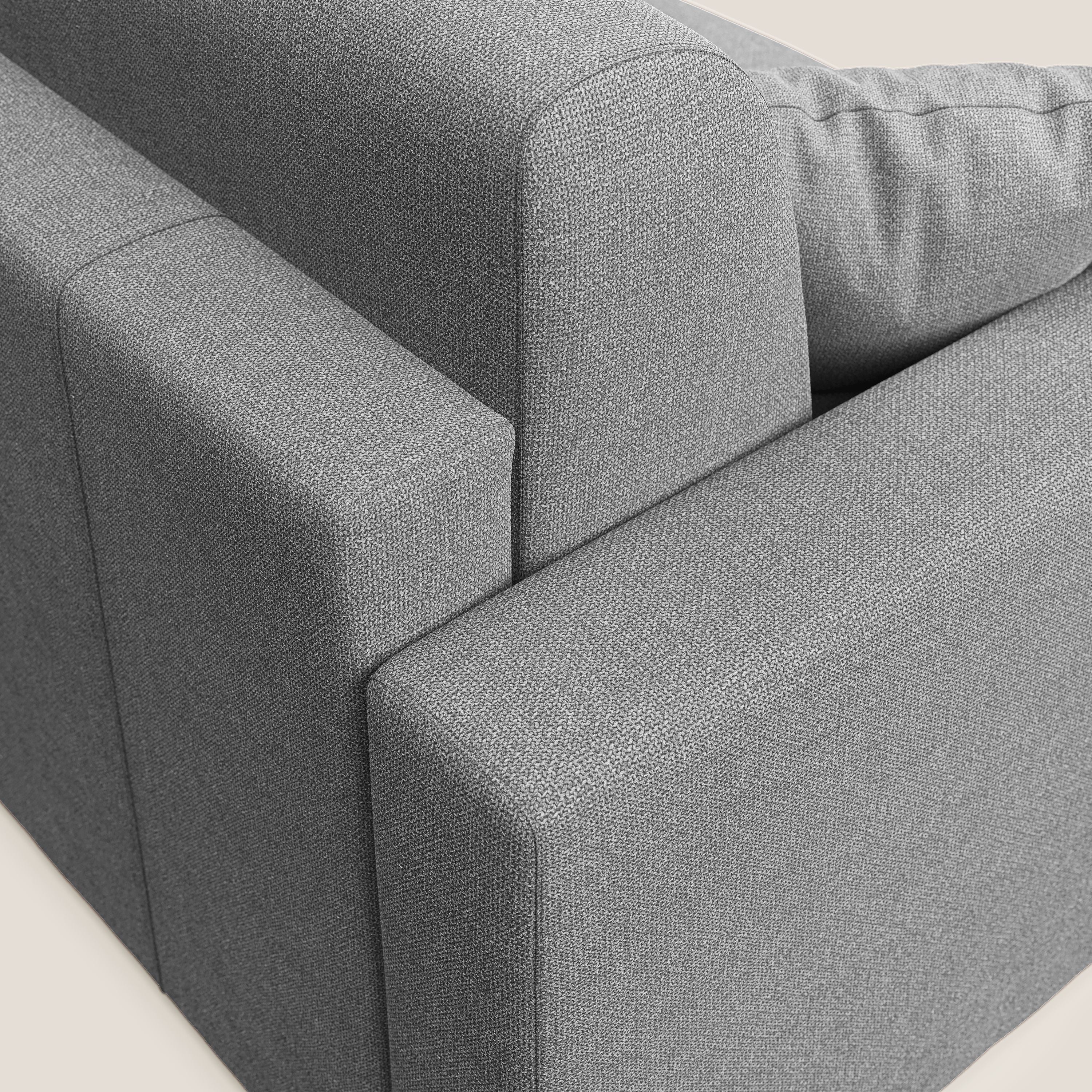 Best Divano letto angolare con penisola in tessuto smacchiabile QuickClean T08 grigio - divani.store