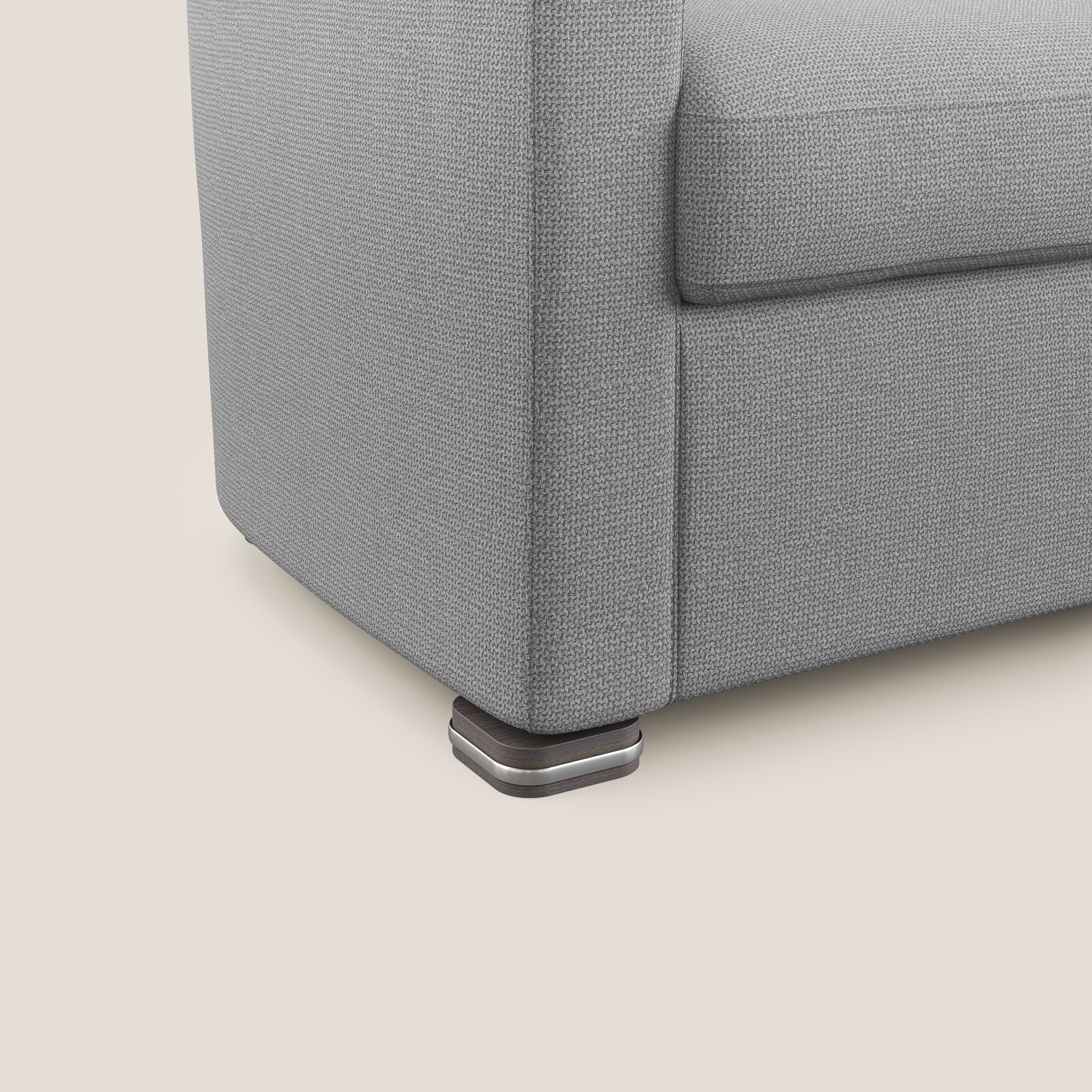 Cloe Poltroncina in tessuto smacchiabile con acqua QuickClean T08 grigio - divani.store