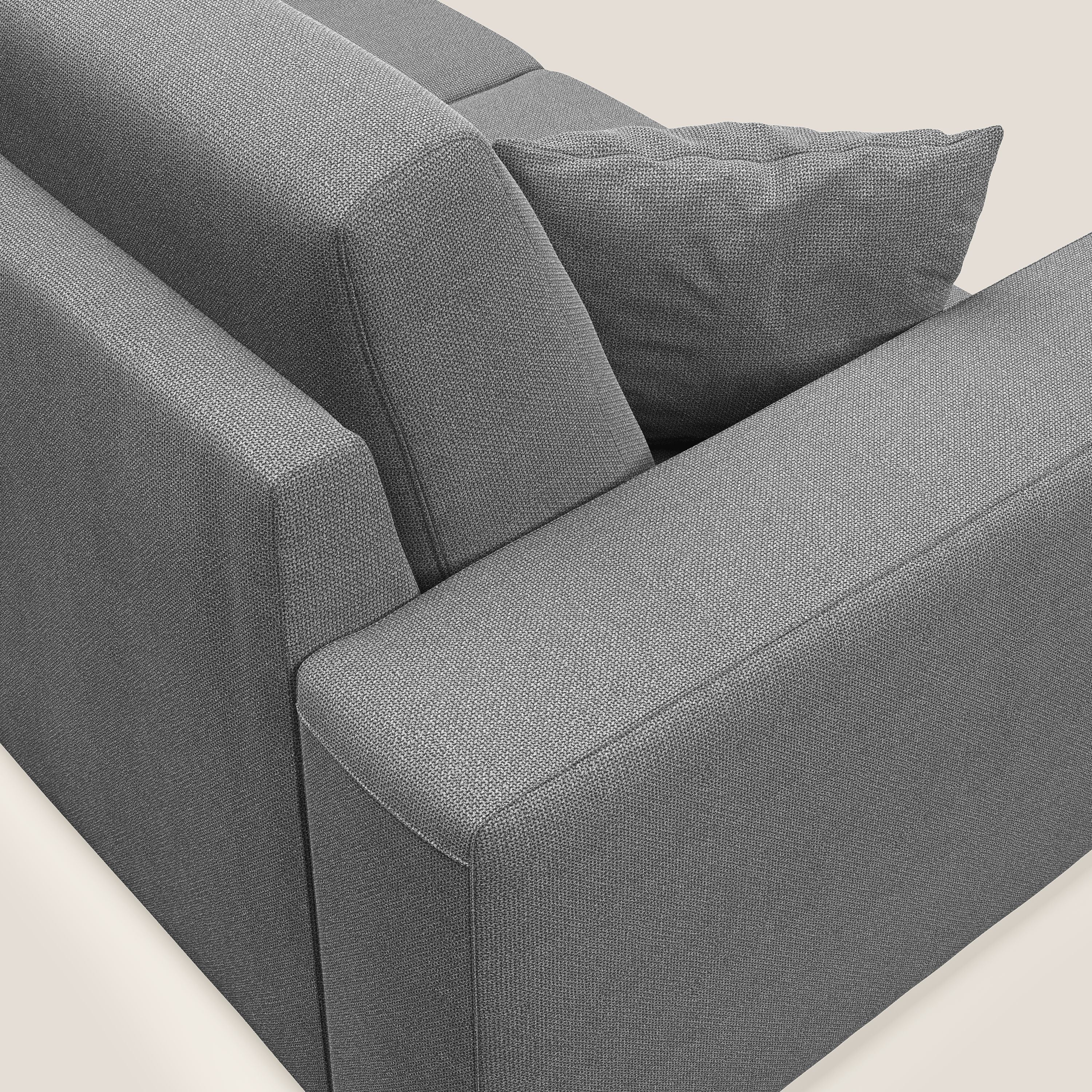 Marte divano in tessuto smacchiabile impermeabile T08 grigio - divani.store