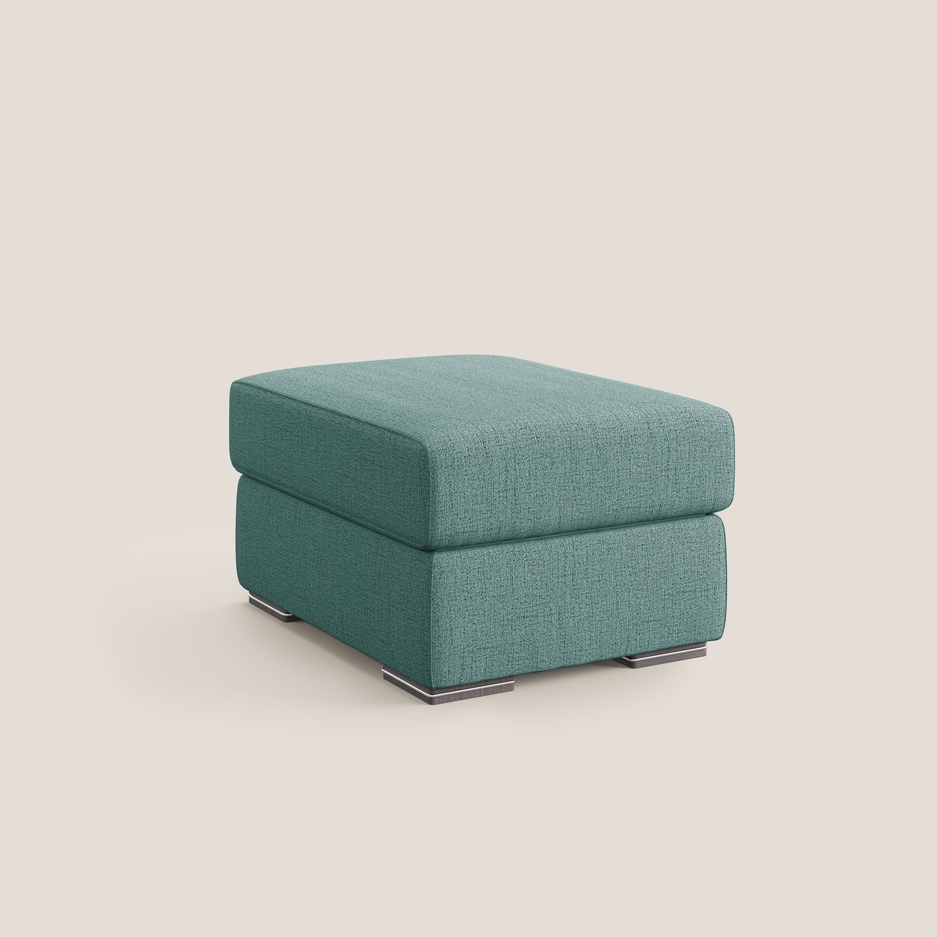 Sun pouf apribile contenitore in tessuto impermeabile fiammato T03 verde acqua - divani.store