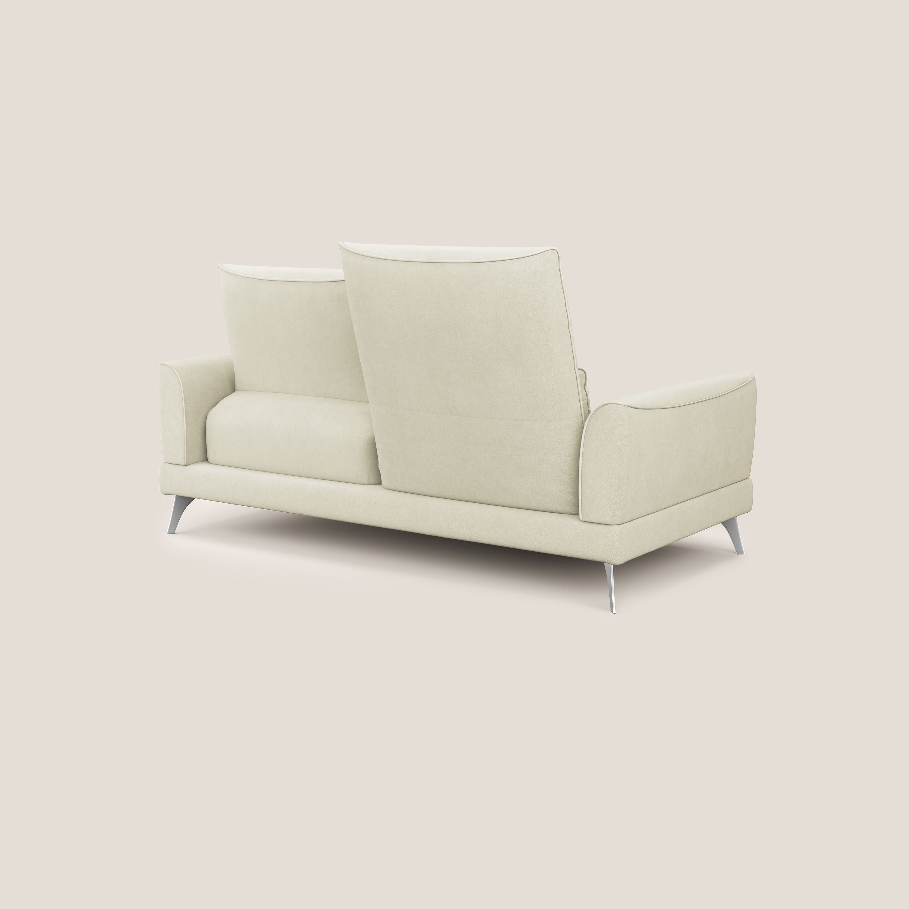 Tommy Divano relax con schienali traslanti in microfibra smacchiabile T11 panna - divani.store