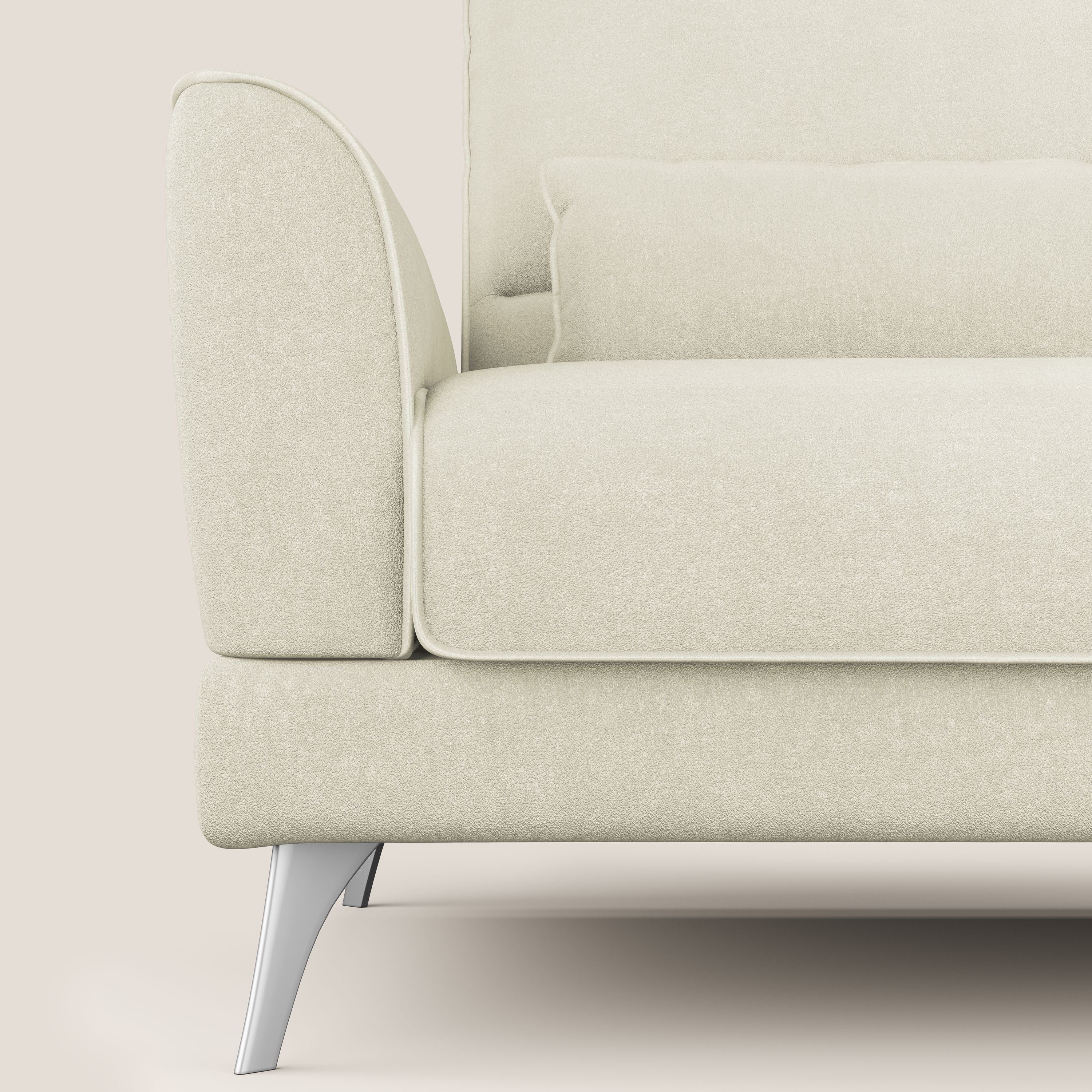 Tommy Divano relax con schienali traslanti in microfibra smacchiabile T11 panna - divani.store