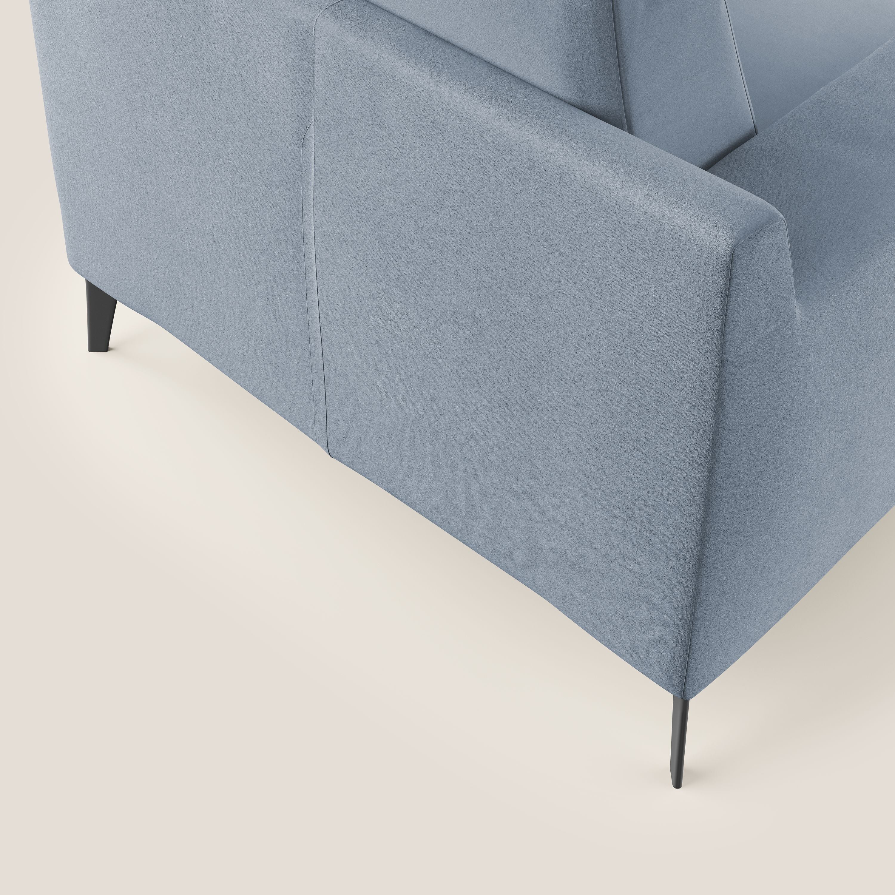 Prestige poltroncina moderna in microfibra smacchiabile T11 carta da zucchero - divani.store