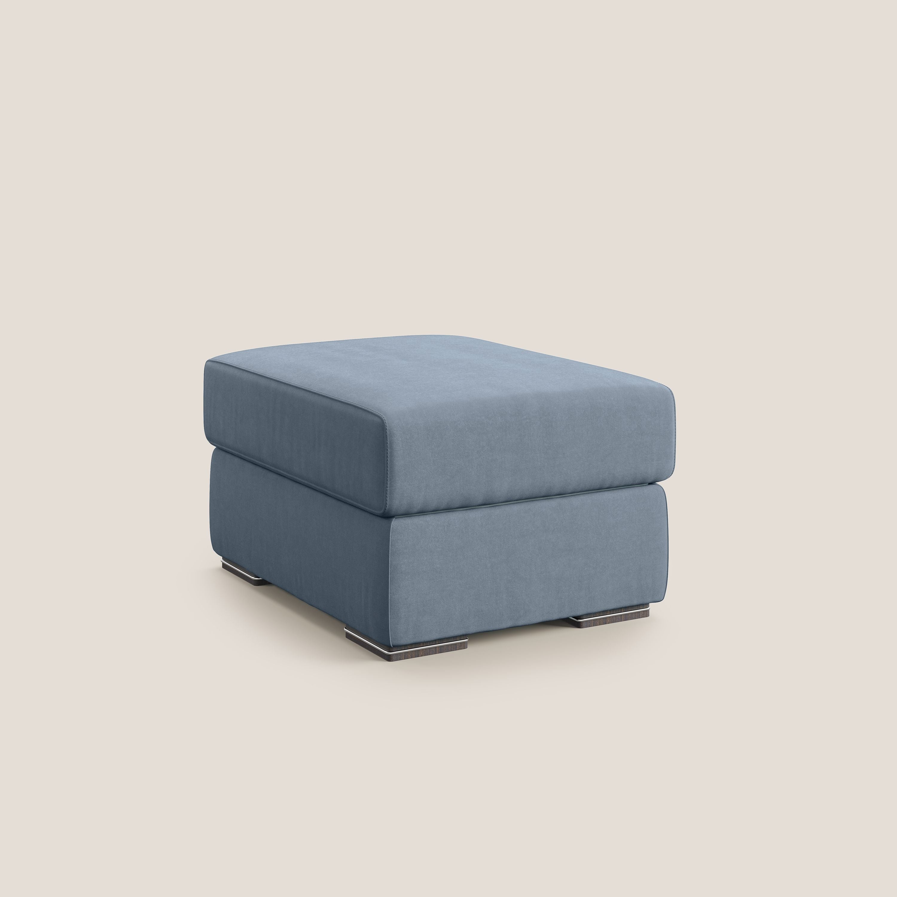 Sun pouf apribile contenitore in microfibra smacchiabile T11 carta da zucchero - divani.store