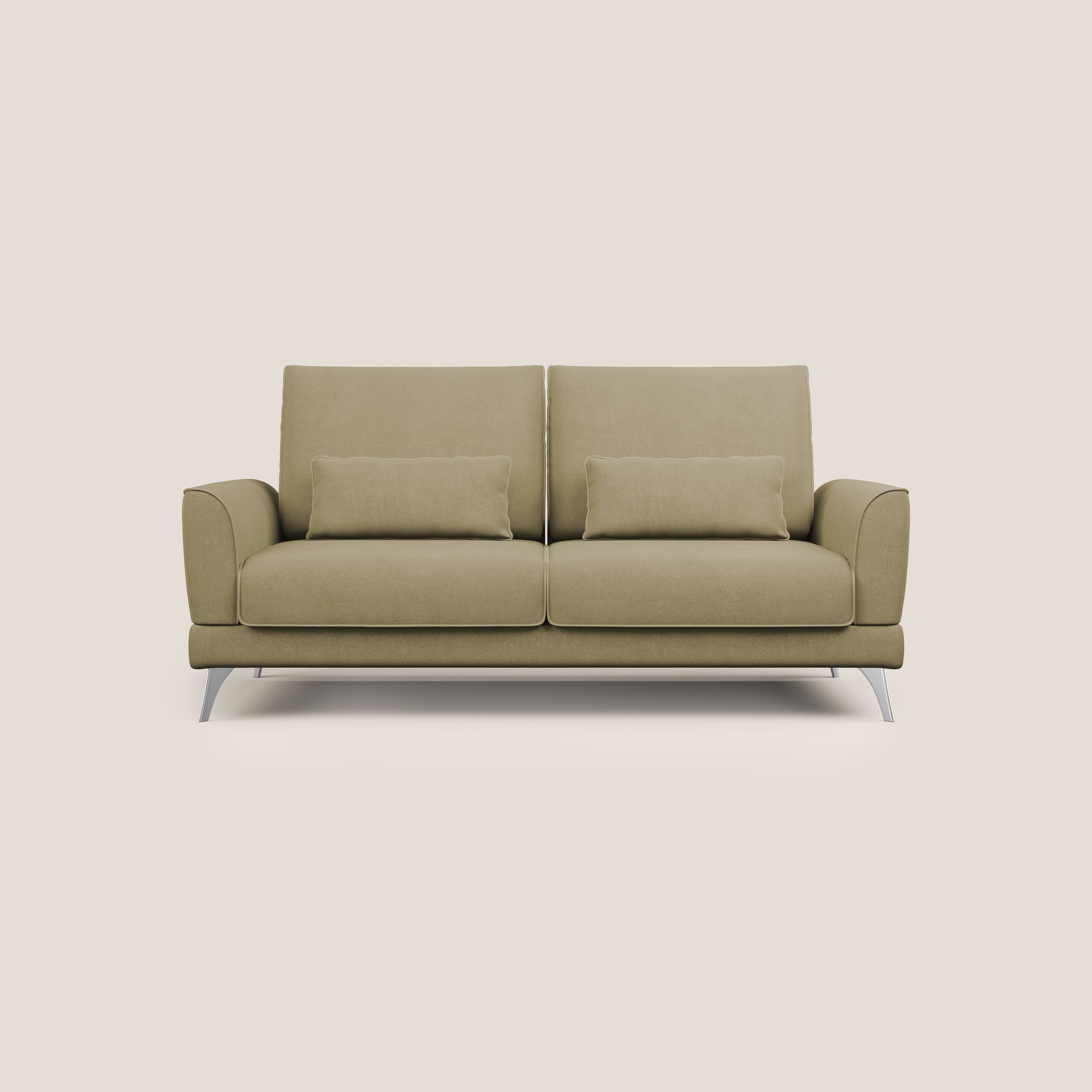 Tommy Divano relax con schienali traslanti in microfibra smacchiabile T11 beige - divani.store