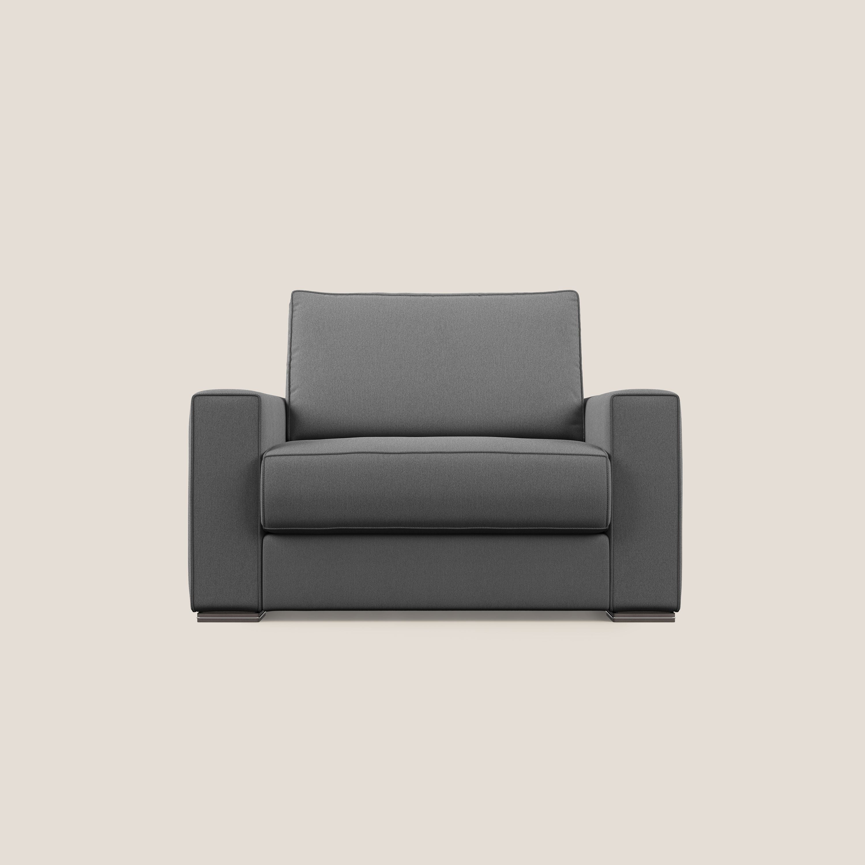 Dream poltrona letto in tessuto smacchiabile T05 antracite - divani.store
